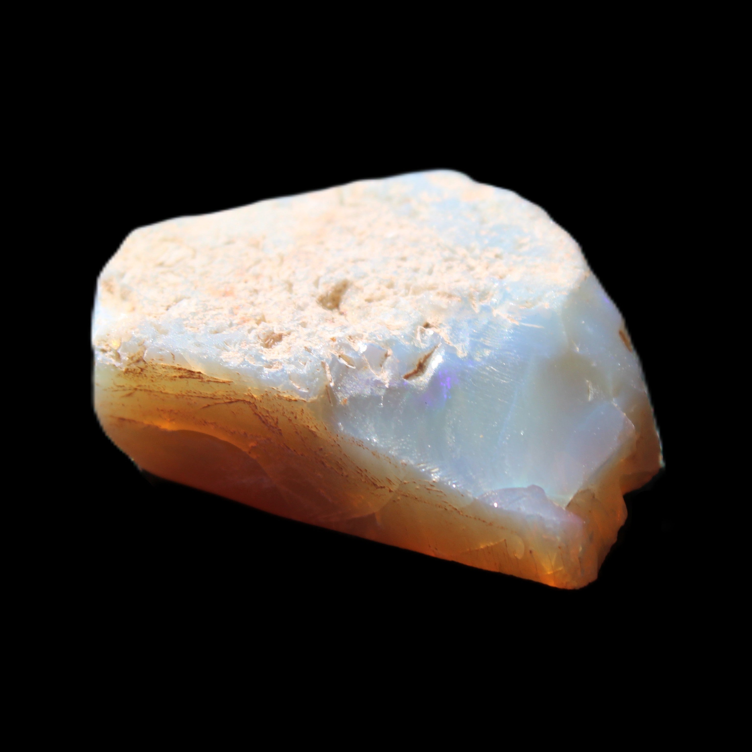 Natural Australian stone opal 26mm 28ct 5.6g in sunlight - Rocks and Things Store