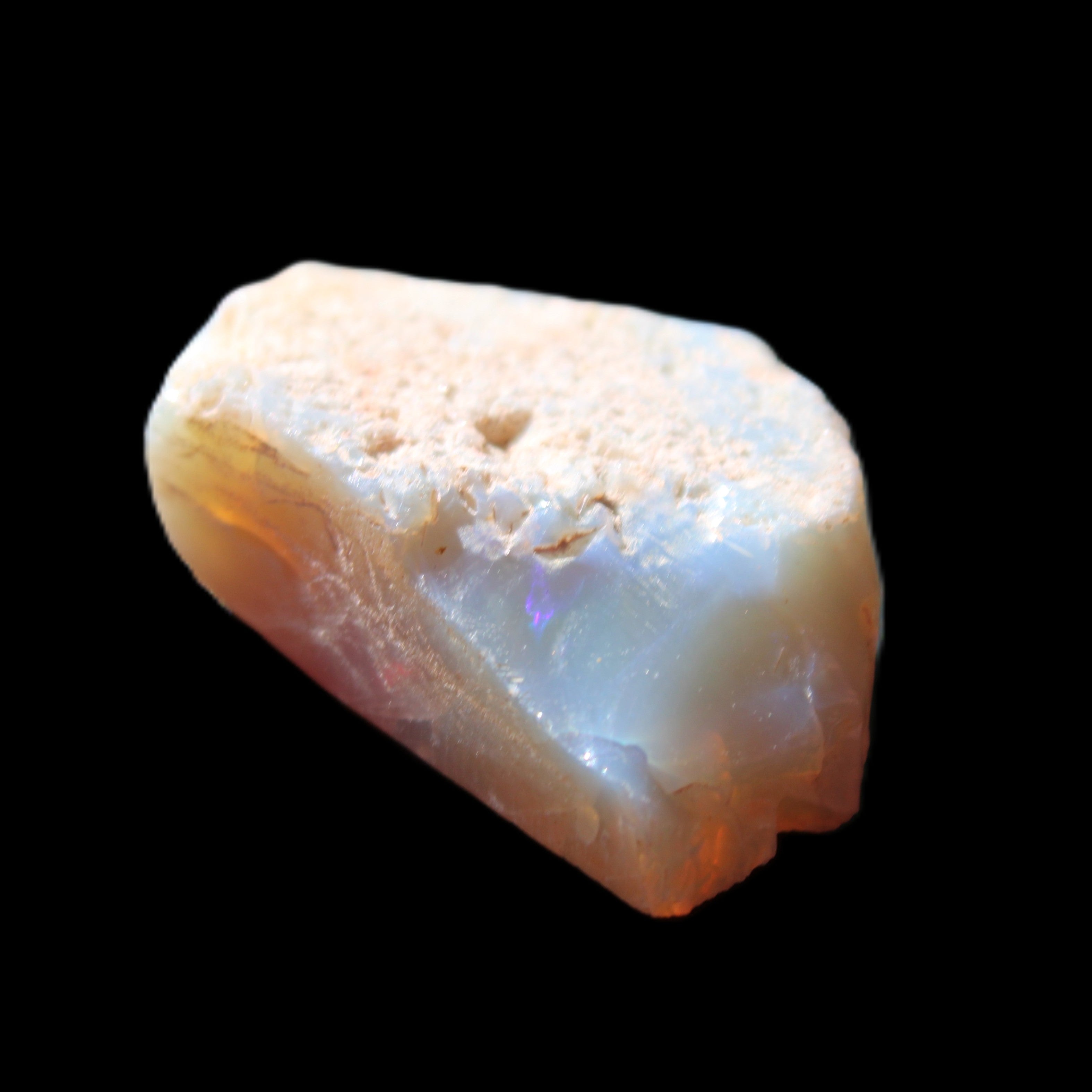 Natural Australian stone opal 26mm 28ct 5.6g in sunlight - Rocks and Things Store