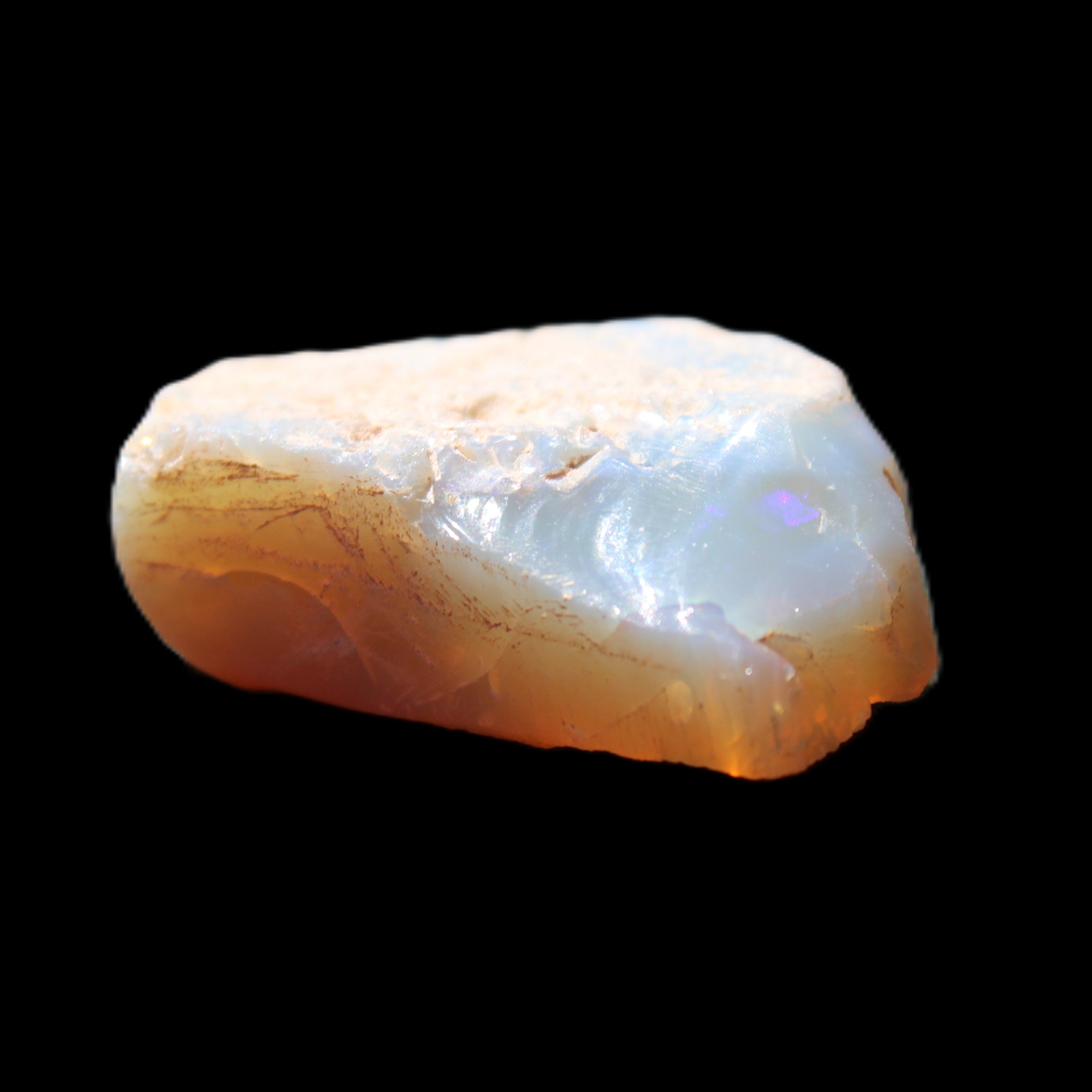 Natural Australian stone opal 26mm 28ct 5.6g in sunlight - Rocks and Things Store