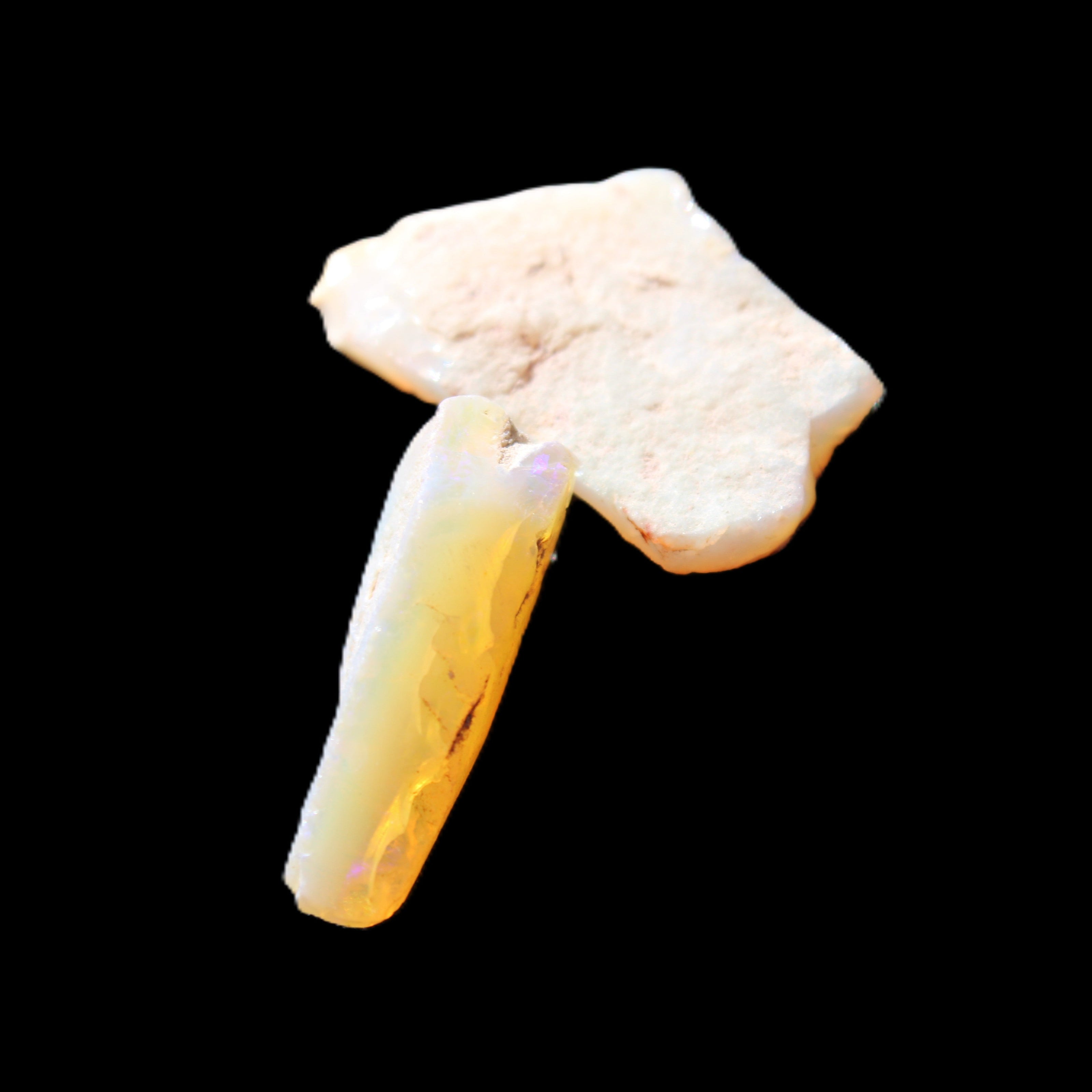 Natural Australian opal 26/22mm 19.5ct 3.9g in sunlight - Rocks and Things Store