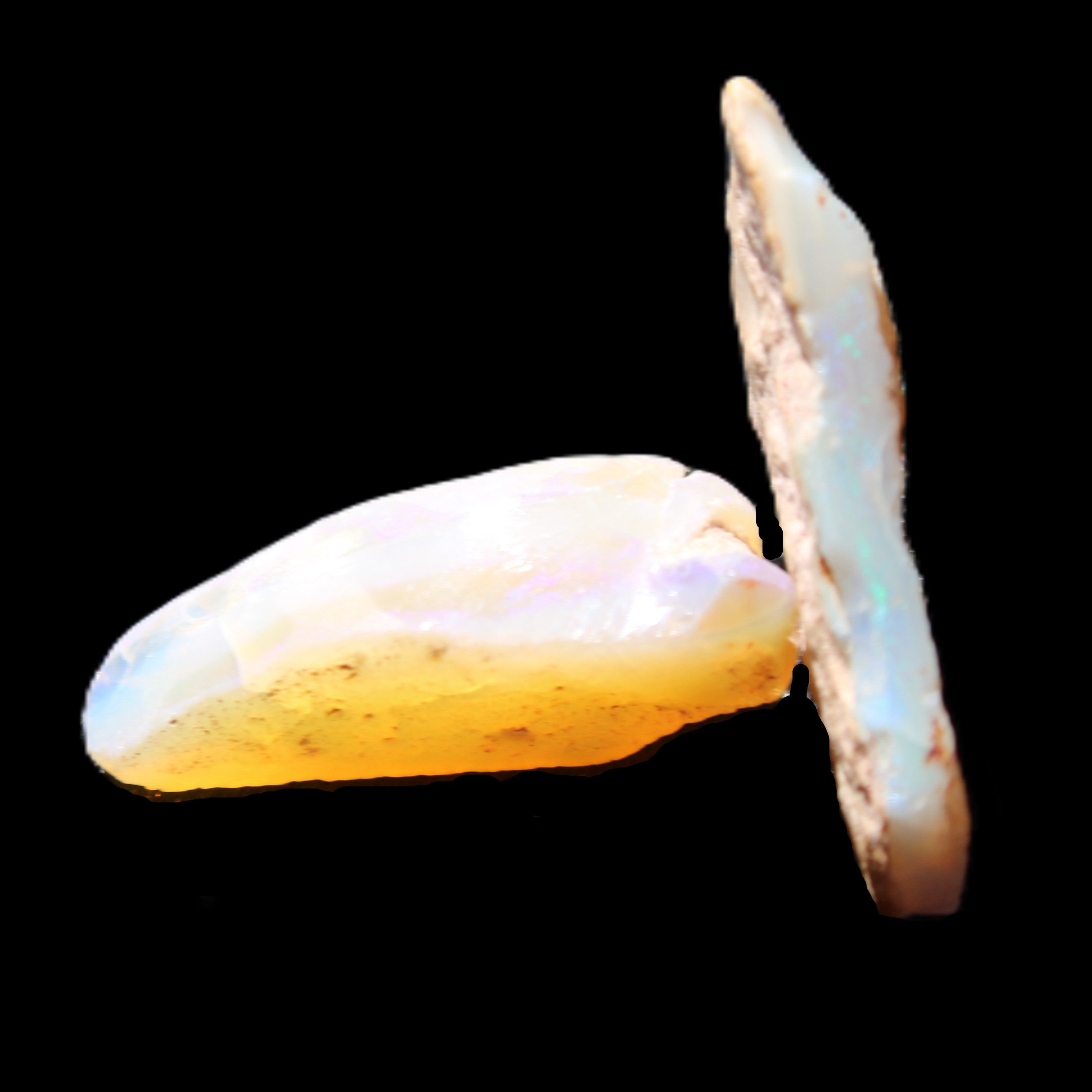 Natural Australian opal 26/22mm 19.5ct 3.9g in sunlight - Rocks and Things Store