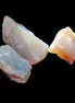 Natural Australian opal 3 stones 20/13/13mm 25ct 5g in sunlight - Rocks and Things Store