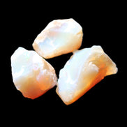 Natural Australian opal 3 stones 20/13/13mm 25ct 5g in sunlight - Rocks and Things Store