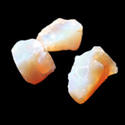Natural Australian opal 3 stones 20/13/13mm 25ct 5g in sunlight - Rocks and Things Store