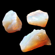 Natural Australian opal 3 stones 20/13/13mm 25ct 5g in sunlight - Rocks and Things Store