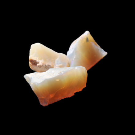 Natural Australian opal 3 stones 20/13/13mm 25ct 5g in sunlight - Rocks and Things Store