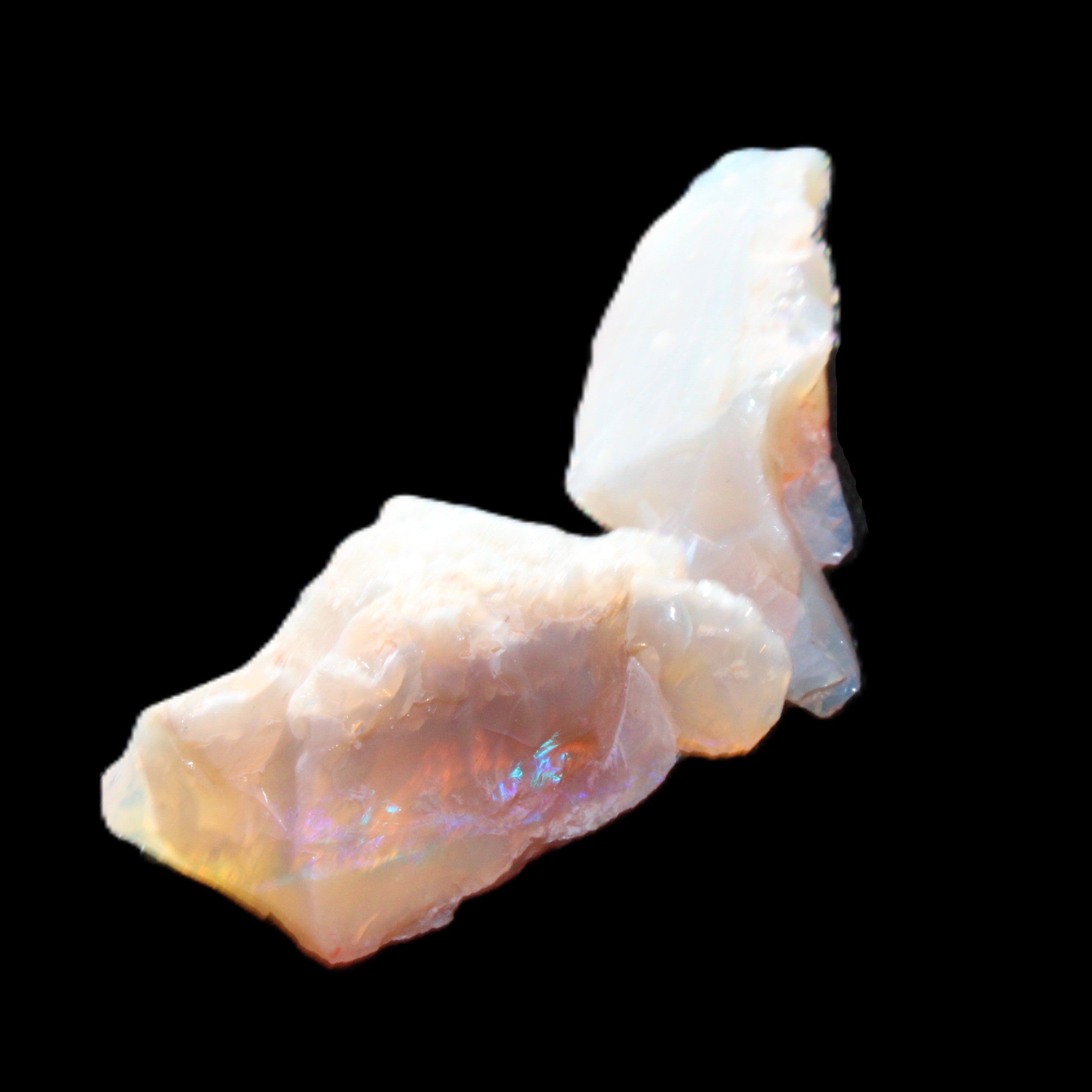 Natural Australian opal 2 stones 21/20mm 15.5ct 3.1g in sunlight - Rocks and Things Store