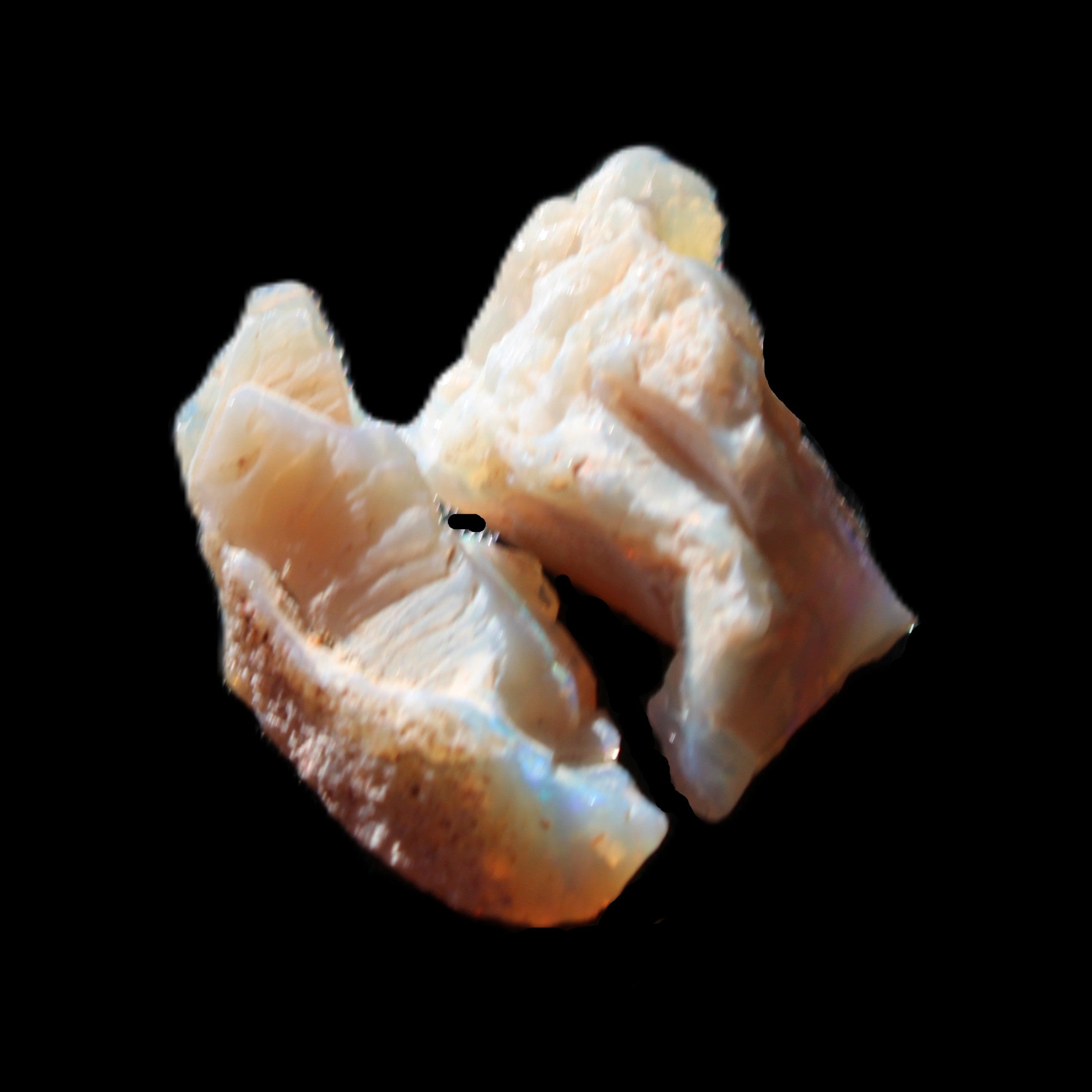 Natural Australian opal 2 stones 21/20mm 15.5ct 3.1g in sunlight - Rocks and Things Store
