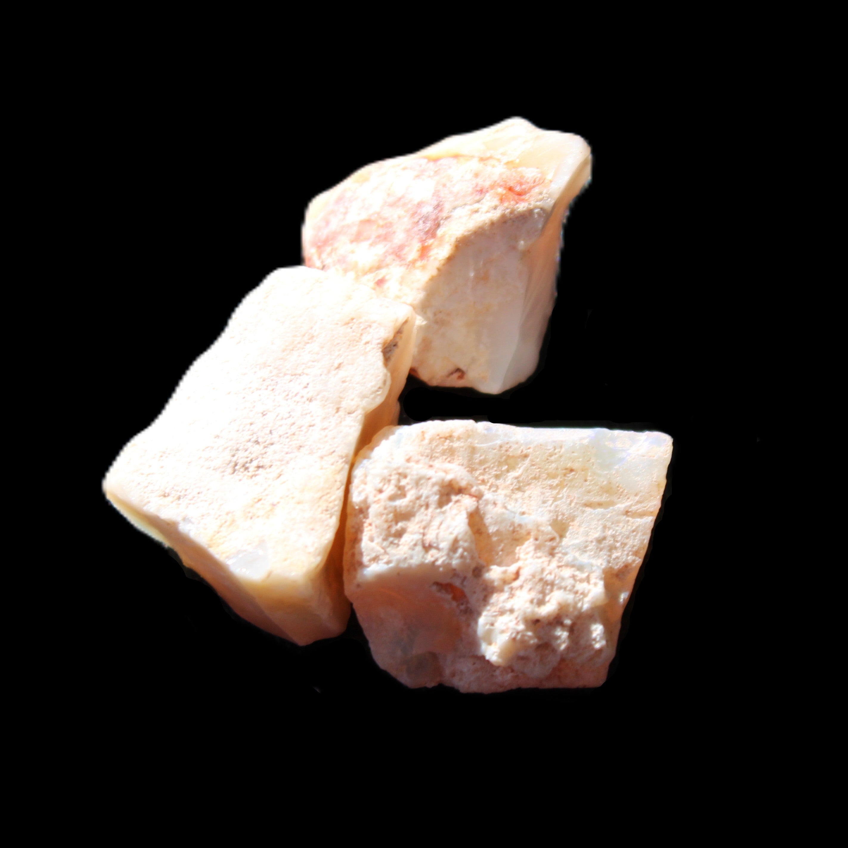 Natural Australian opal 12/12/13mm 16ct 3.2g in bright sunlight - Rocks and Things Store