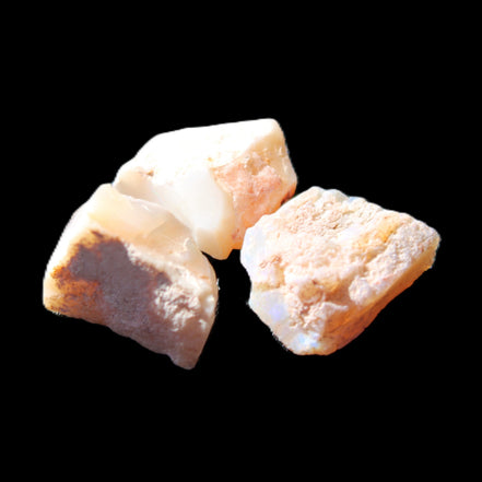 Natural Australian opal 12/12/13mm 16ct 3.2g in bright sunlight - Rocks and Things Store