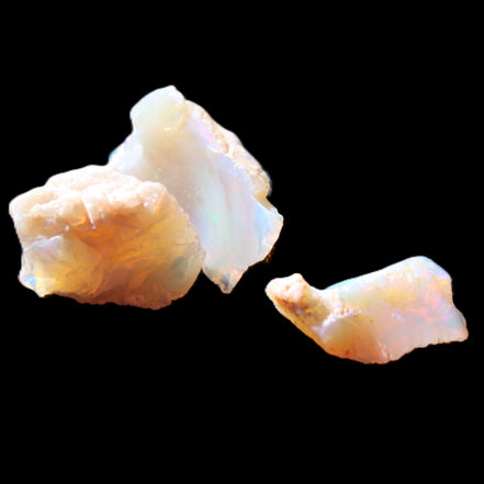 Natural Australian opal 3 stones 11-16mm 2.9-3.2g in sunlight - Rocks and Things Store