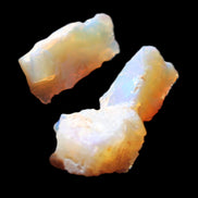 Natural Australian opal 3 stones 11-16mm 2.9-3.2g in sunlight - Rocks and Things Store