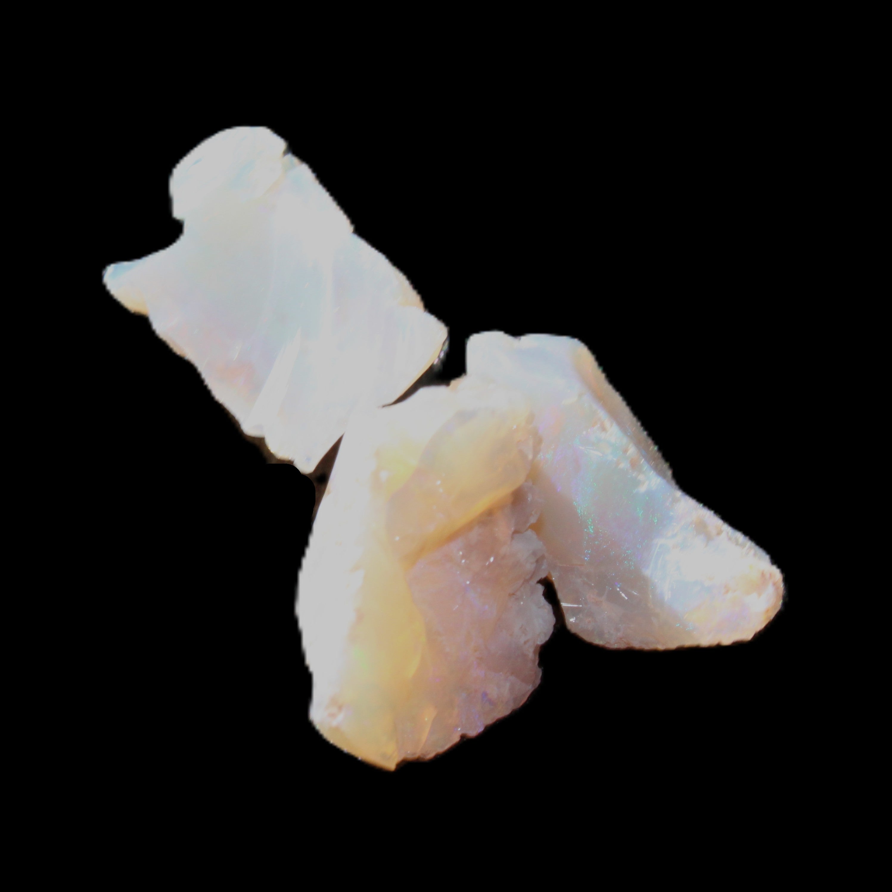 Natural Australian opal 3 stones 11-16mm 2.9-3.2g in sunlight - Rocks and Things Store