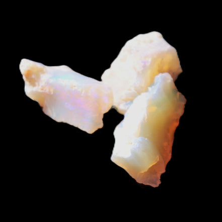 Natural Australian opal 3 stones 11-16mm 2.9-3.2g in sunlight - Rocks and Things Store
