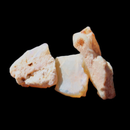 Natural Australian opal 3 stones 9-18mm 1.8/1.9g in sunlight - Rocks and Things Store