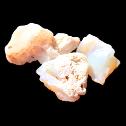 Natural Australian opal 3 stones 9-18mm 1.8/1.9g in sunlight - Rocks and Things Store