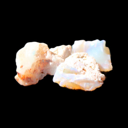 Natural Australian opal 3 stones 9-18mm 1.8/1.9g in sunlight - Rocks and Things Store