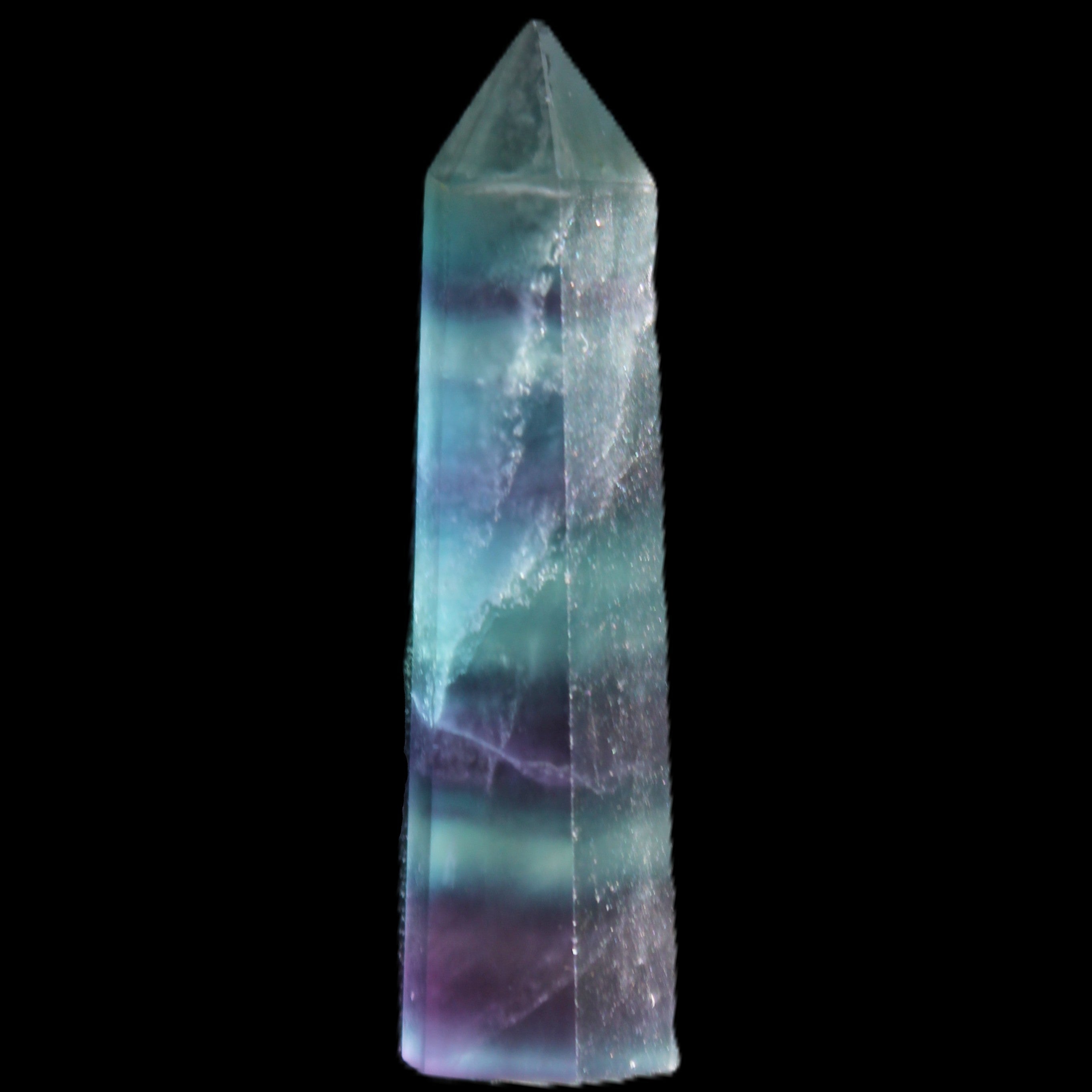 Fluorite wand 45-50mm 14-15g in sunlight - Rocks and Things Store