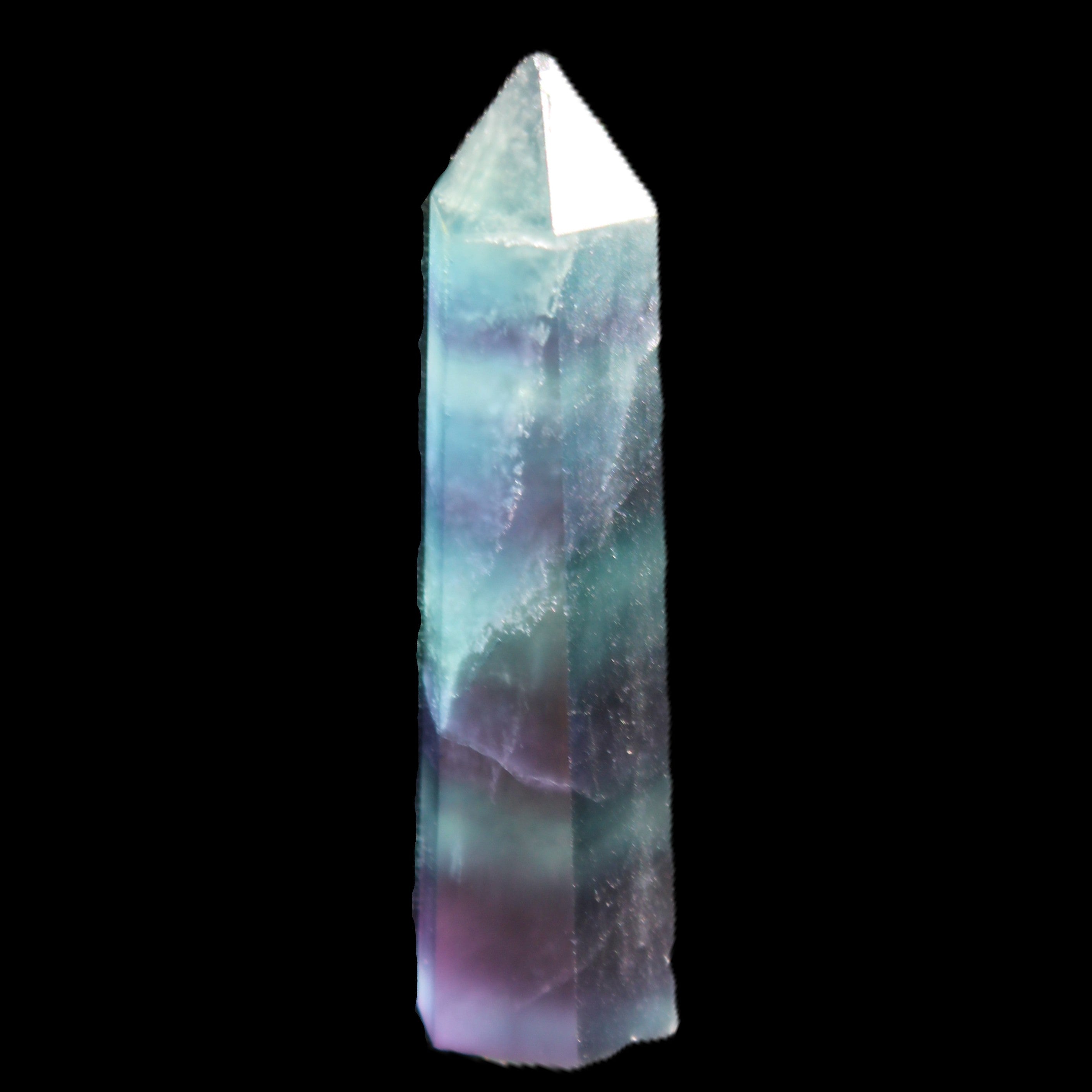 Fluorite wand 45-50mm 14-15g in sunlight - Rocks and Things Store