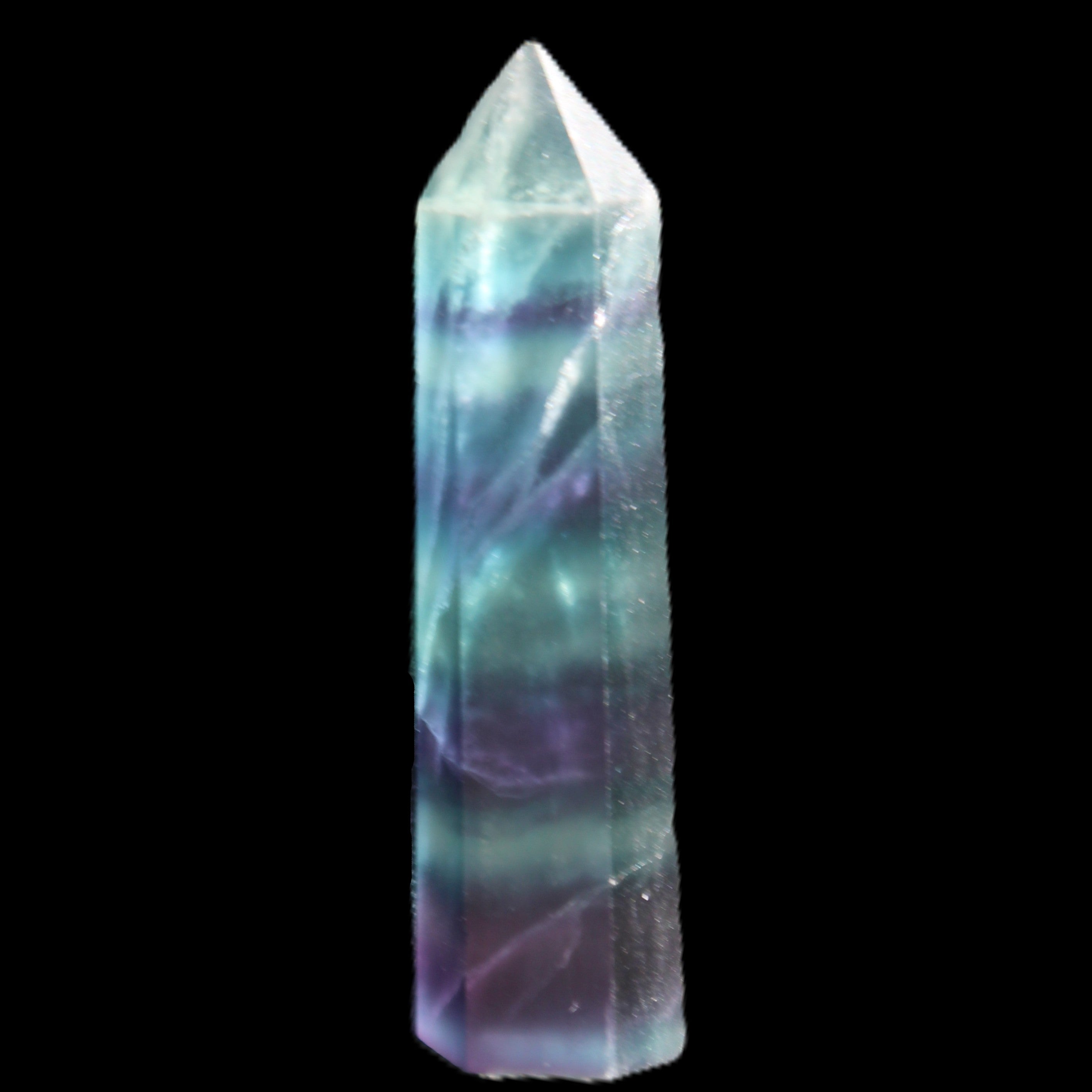 Fluorite wand 45-50mm 14-15g in sunlight - Rocks and Things Store