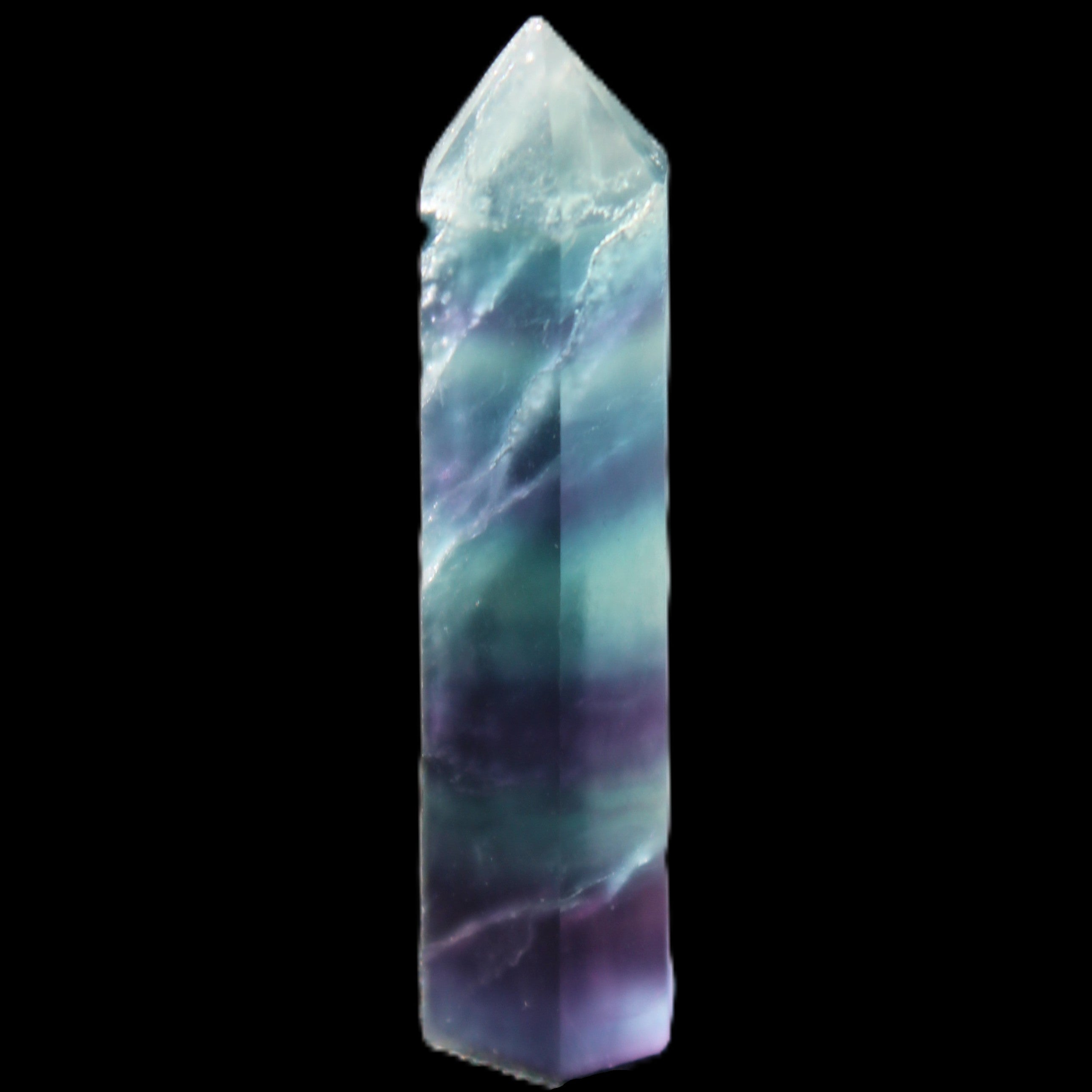 Fluorite wand 45-50mm 14-15g in sunlight - Rocks and Things Store
