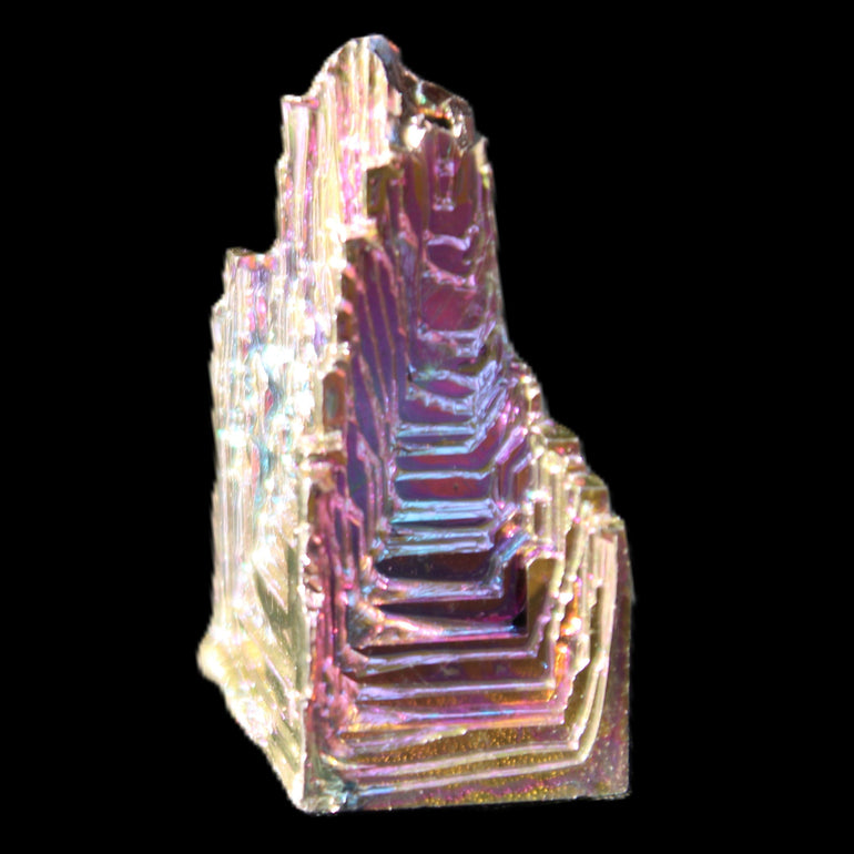 Bismuth crystal 34mm 22g in sunlight - Rocks and Things Store