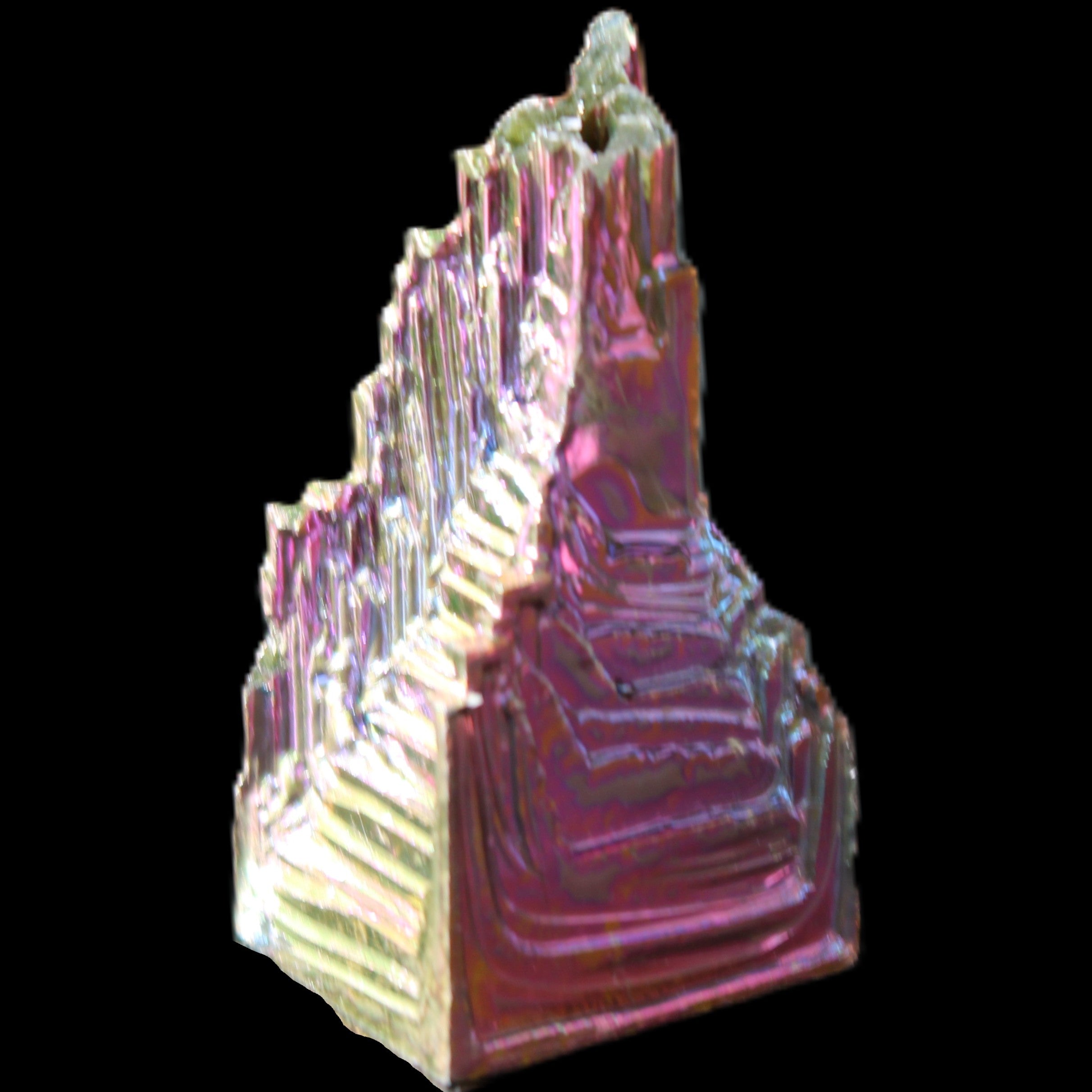 Bismuth crystal 34mm 22g in sunlight - Rocks and Things Store