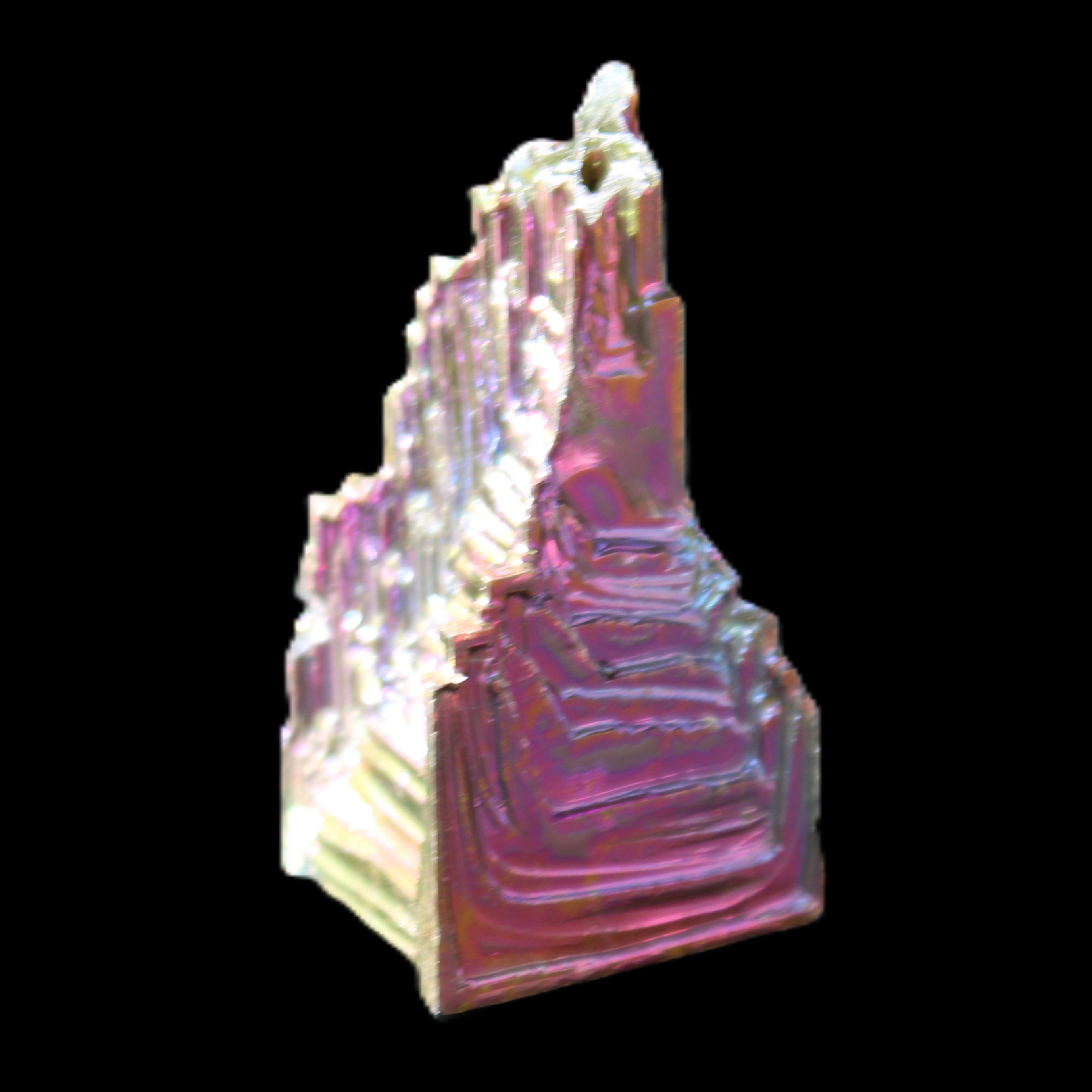 Bismuth crystal 34mm 22g in sunlight - Rocks and Things Store