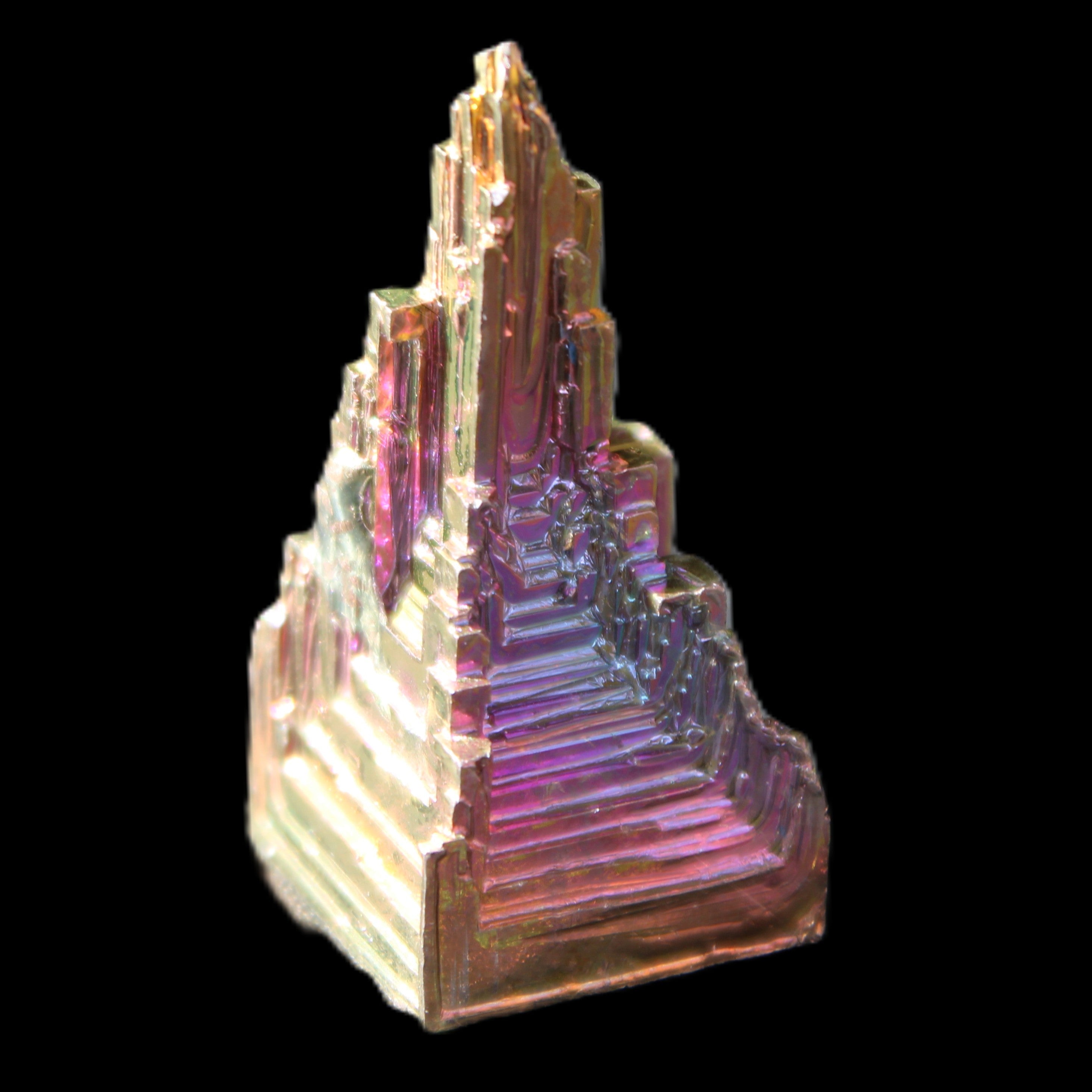 Bismuth crystal 39mm 26.8g in sunlight - Rocks and Things Store