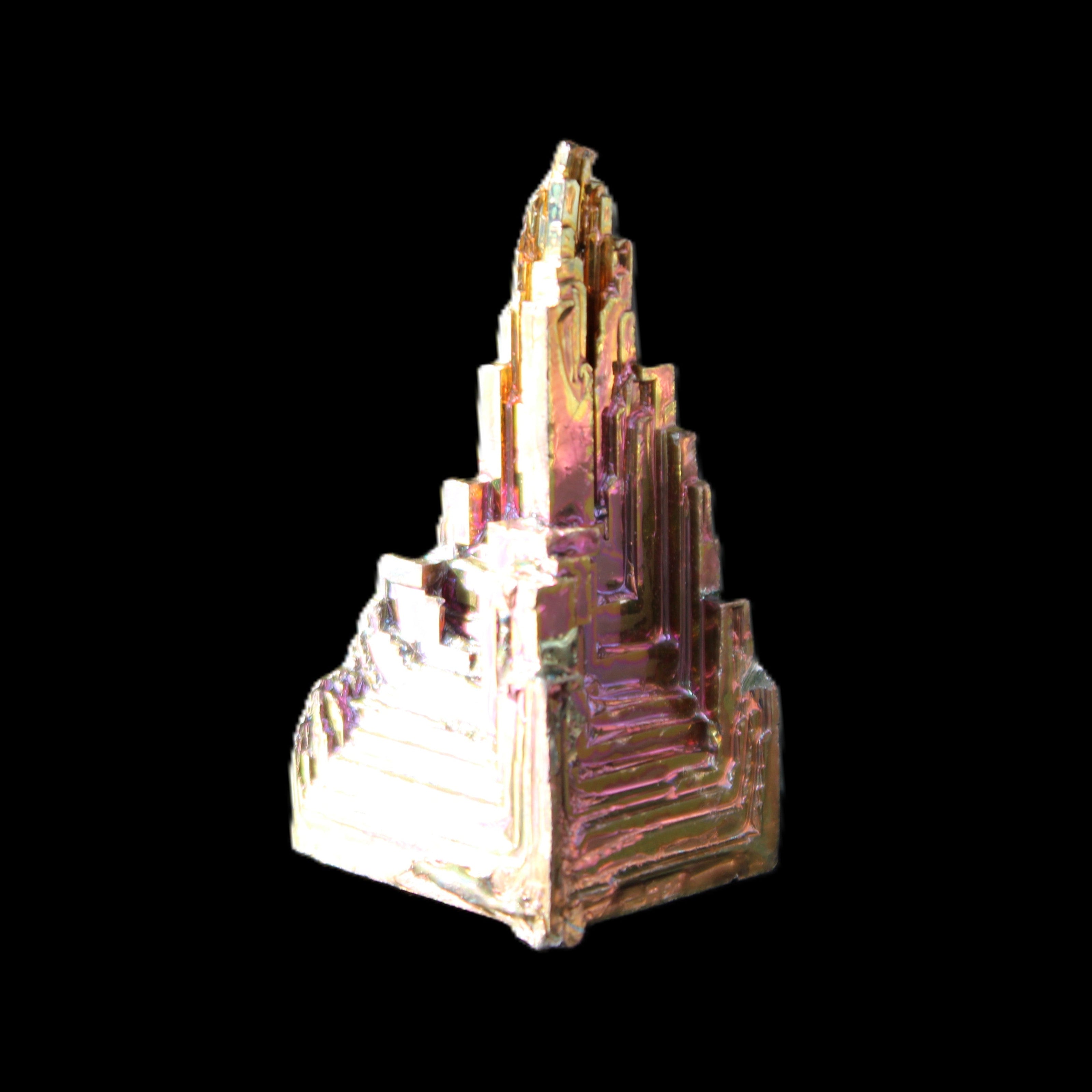 Bismuth crystal 39mm 26.8g in sunlight - Rocks and Things Store