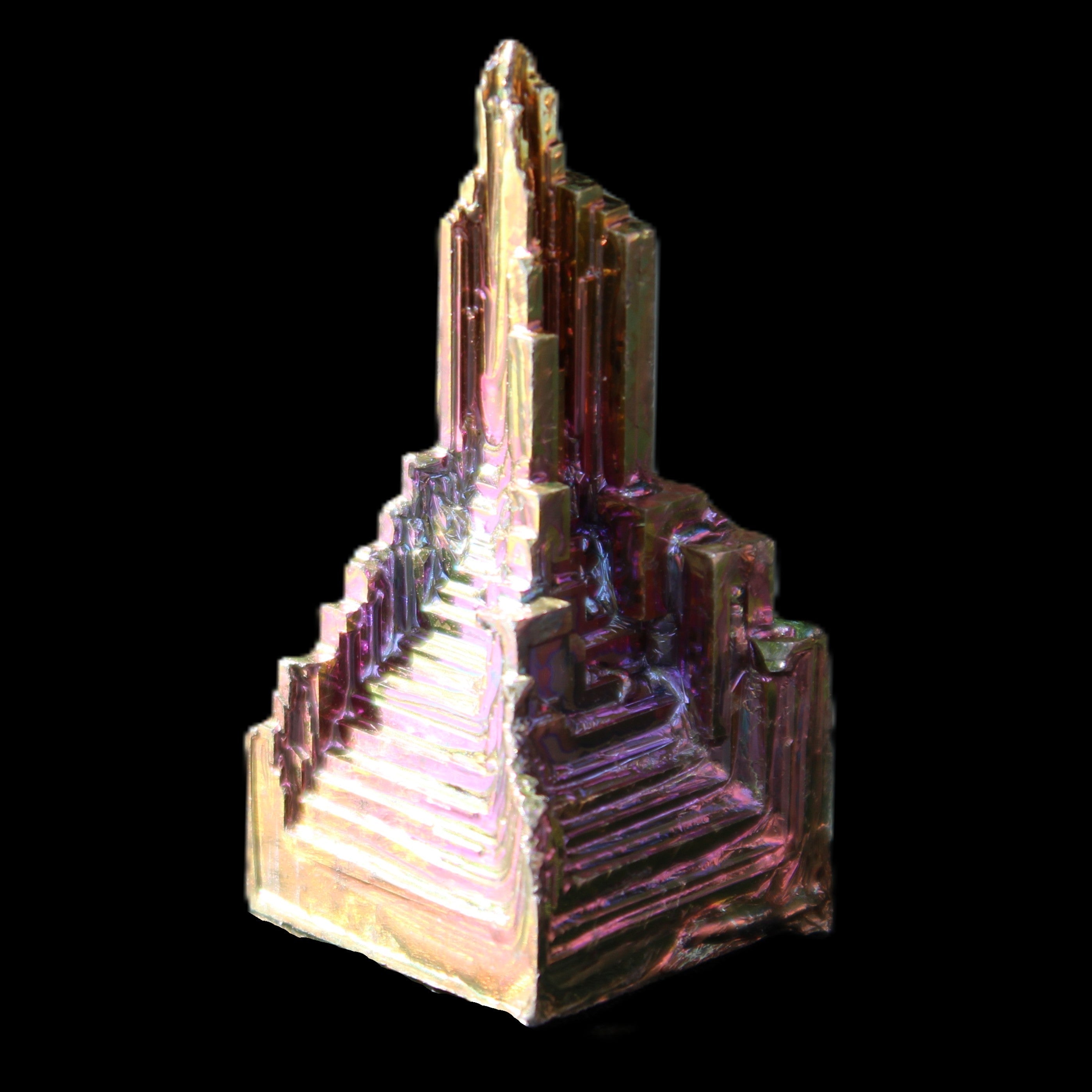 Bismuth crystal 39mm 26.8g in sunlight - Rocks and Things Store