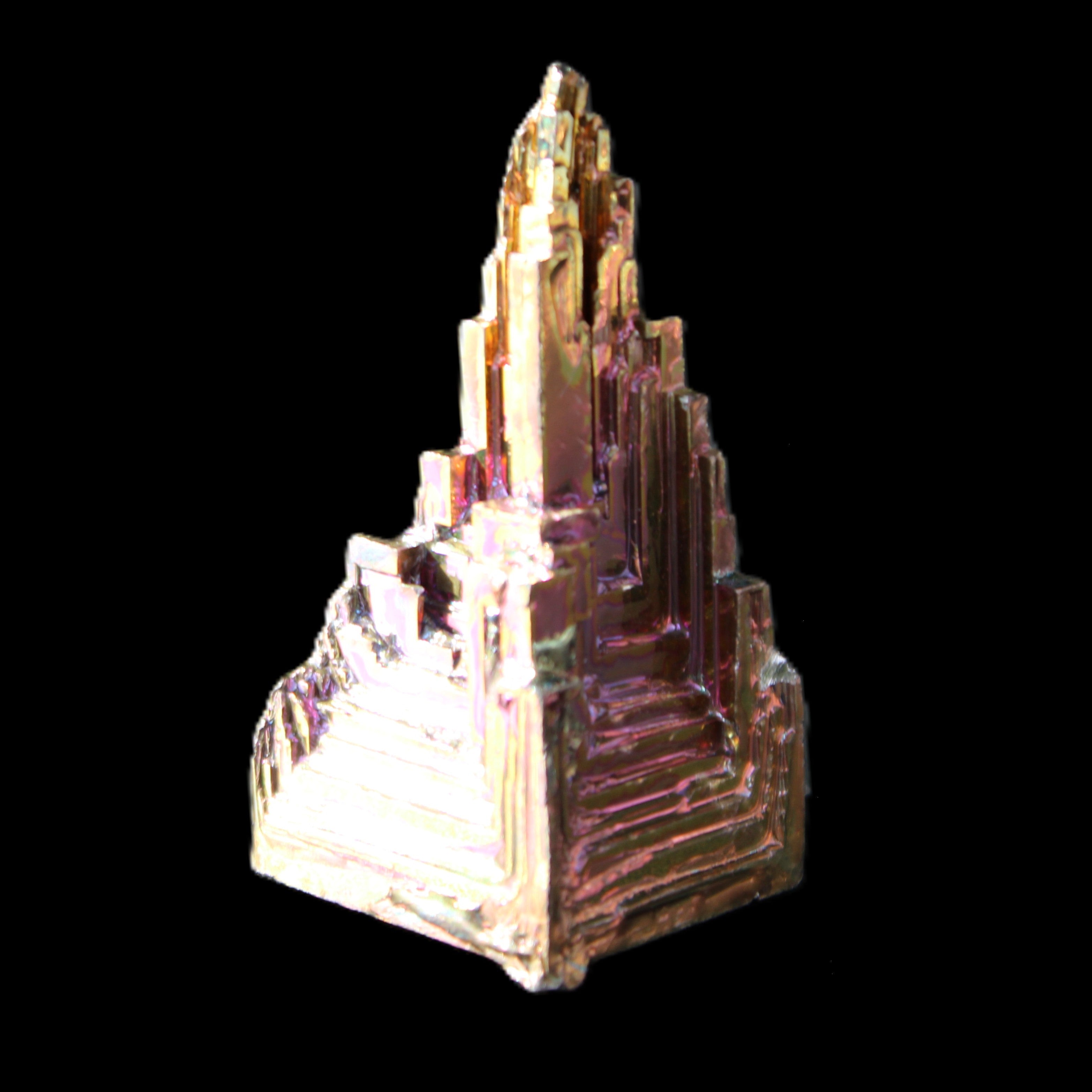 Bismuth crystal 39mm 26.8g in sunlight - Rocks and Things Store