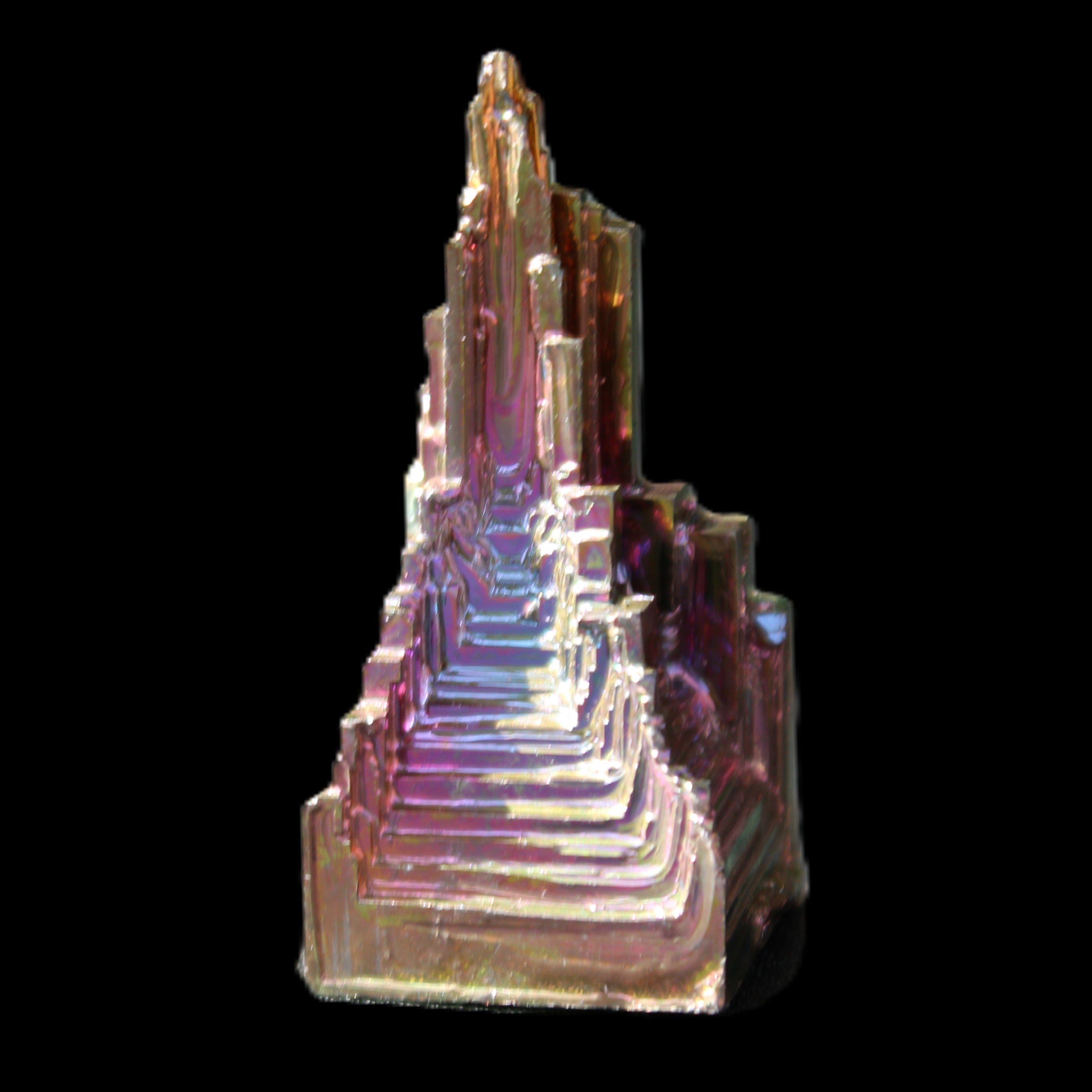 Bismuth crystal 39mm 26.8g in sunlight - Rocks and Things Store