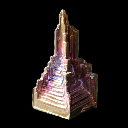 Bismuth crystal 39mm 26.8g in sunlight - Rocks and Things Store