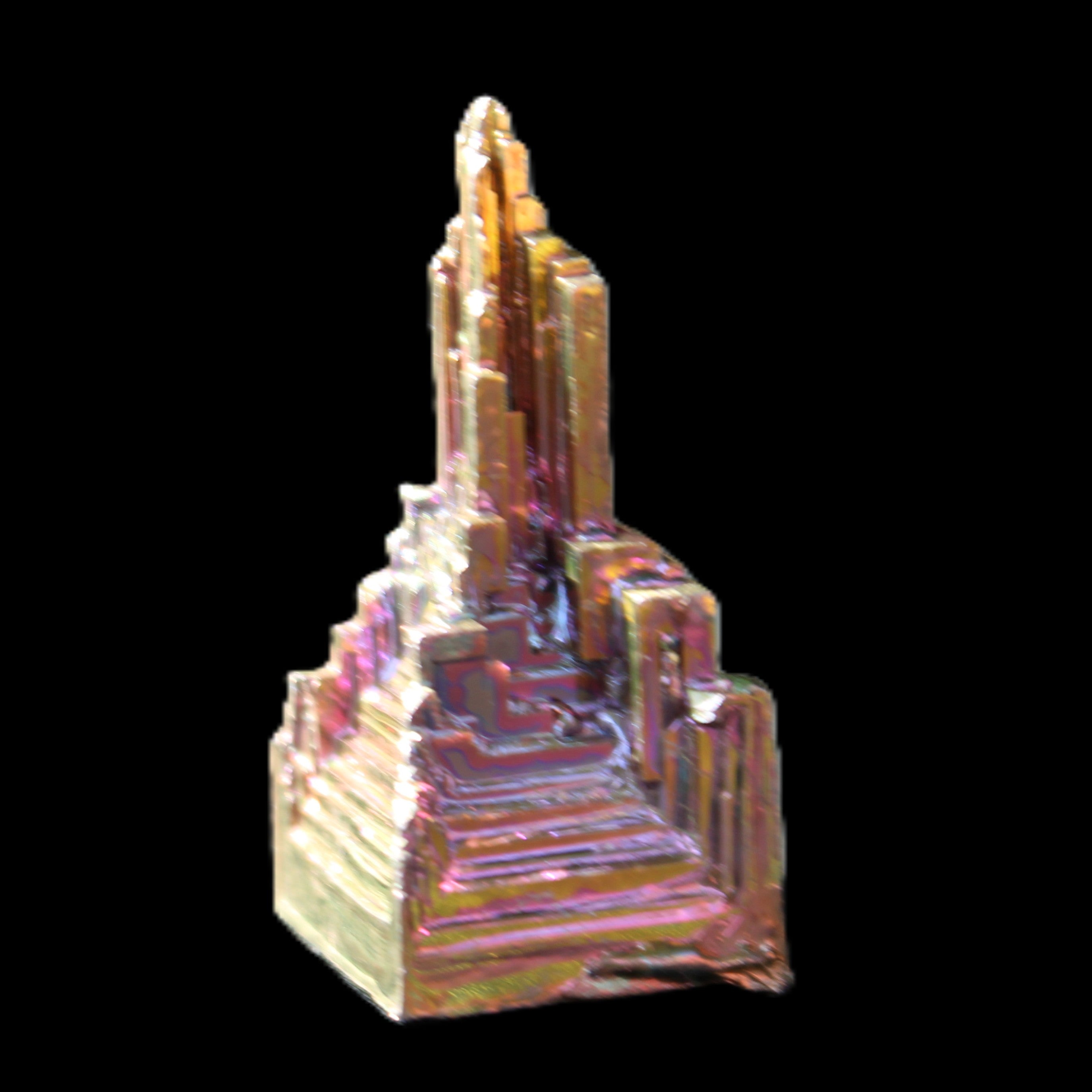 Bismuth crystal 39mm 26.8g in sunlight - Rocks and Things Store