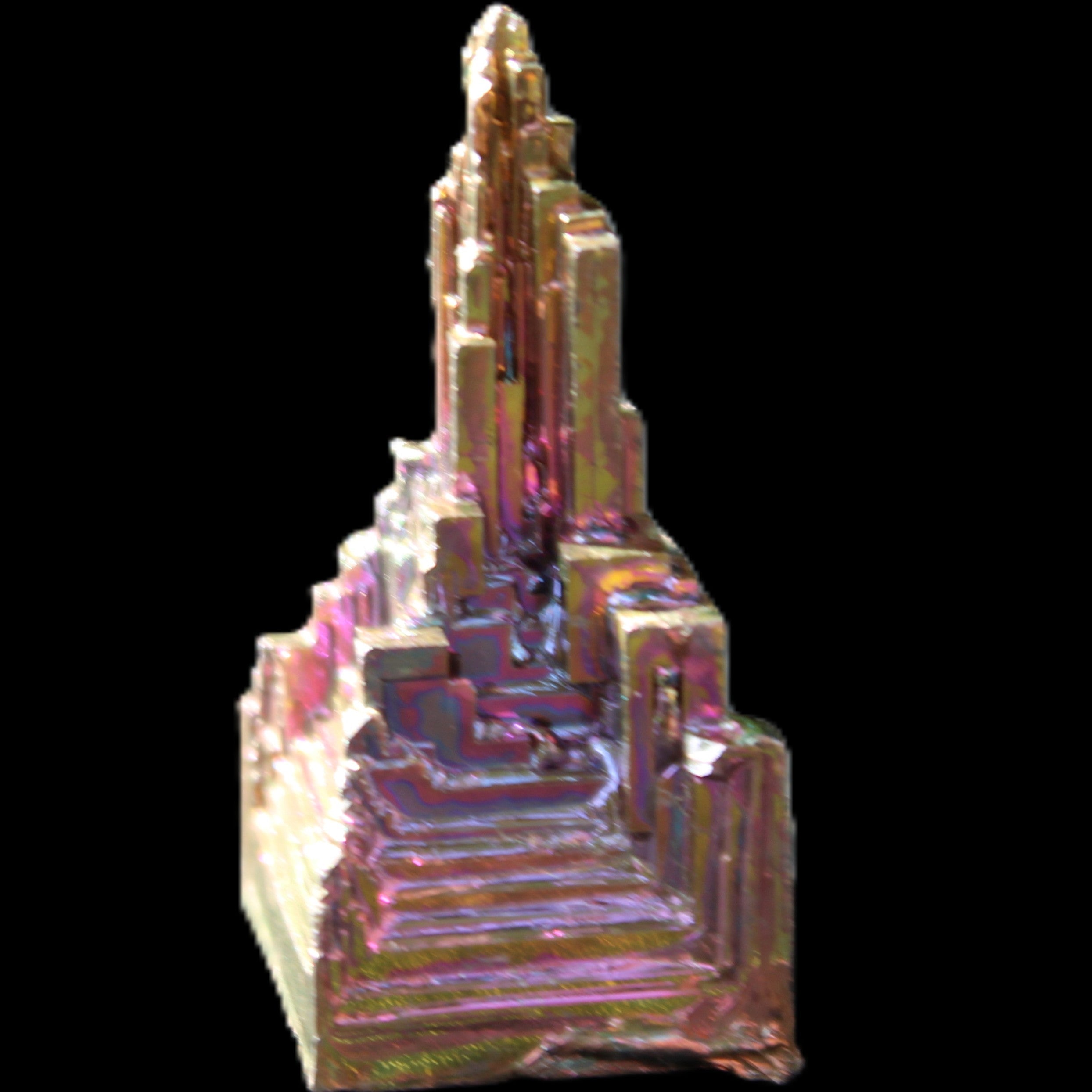 Bismuth crystal 39mm 26.8g in sunlight - Rocks and Things Store