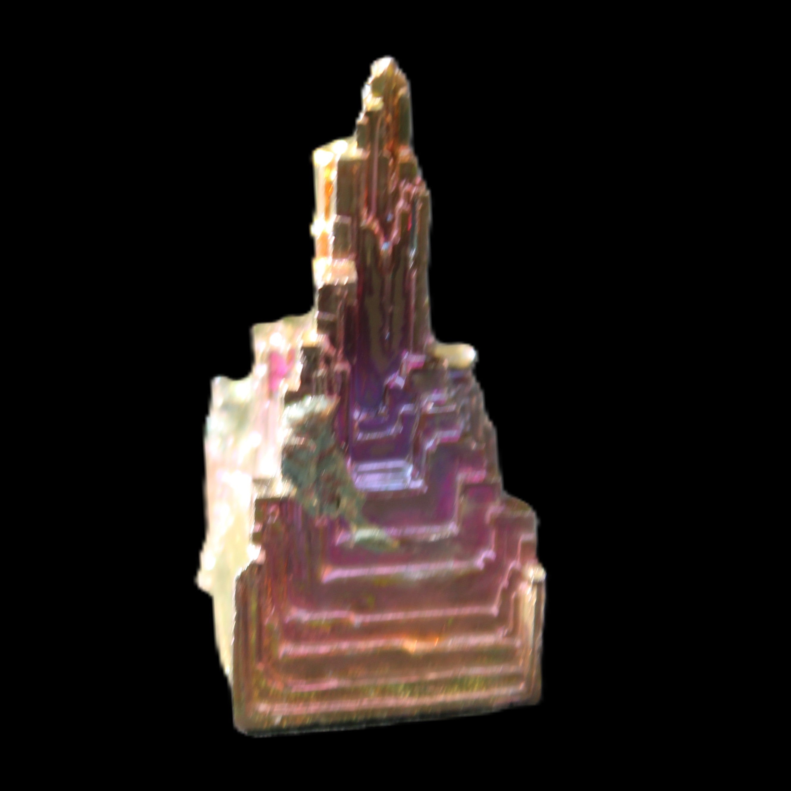 Bismuth crystal 39mm 26.8g in sunlight - Rocks and Things Store