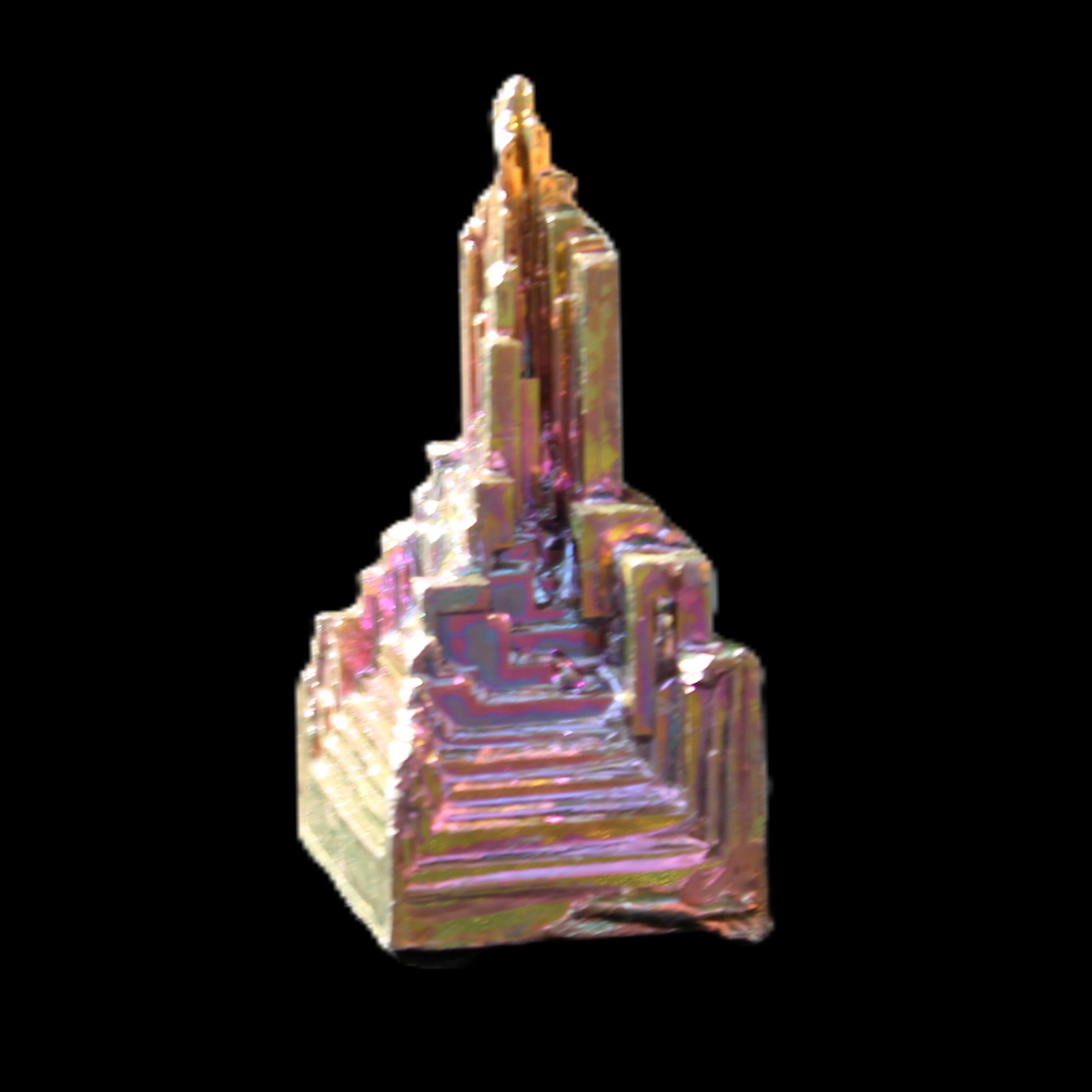 Bismuth crystal 39mm 26.8g in sunlight - Rocks and Things Store