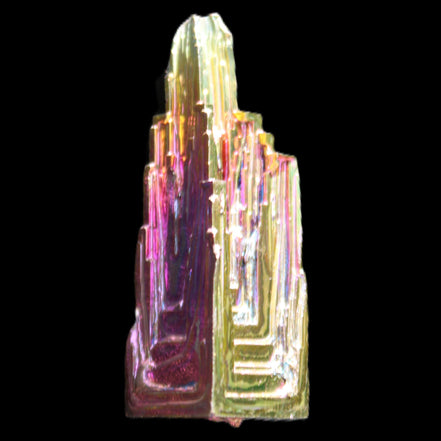 Bismuth crystal 45mm 28.6g in sunlight - Rocks and Things Store