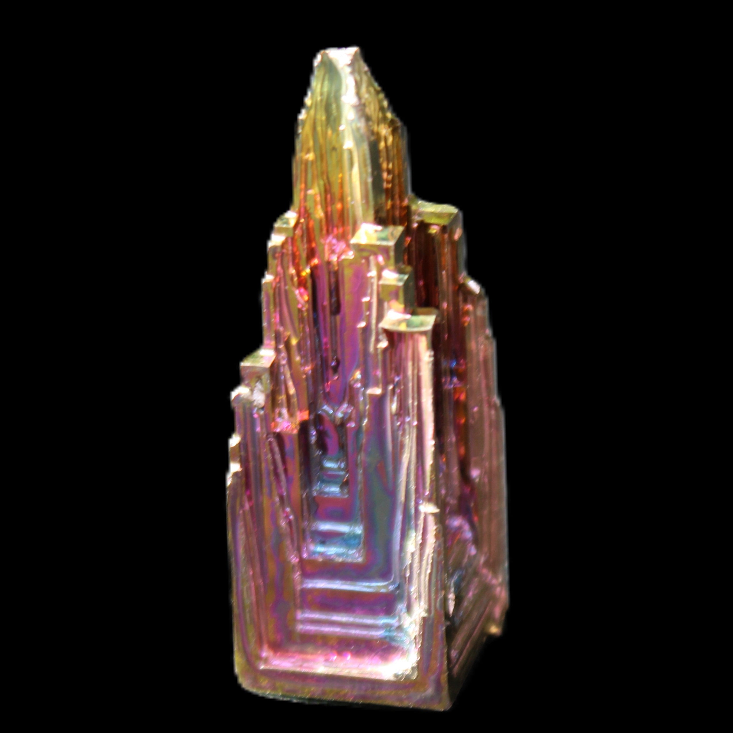 Bismuth crystal 45mm 28.6g in sunlight - Rocks and Things Store