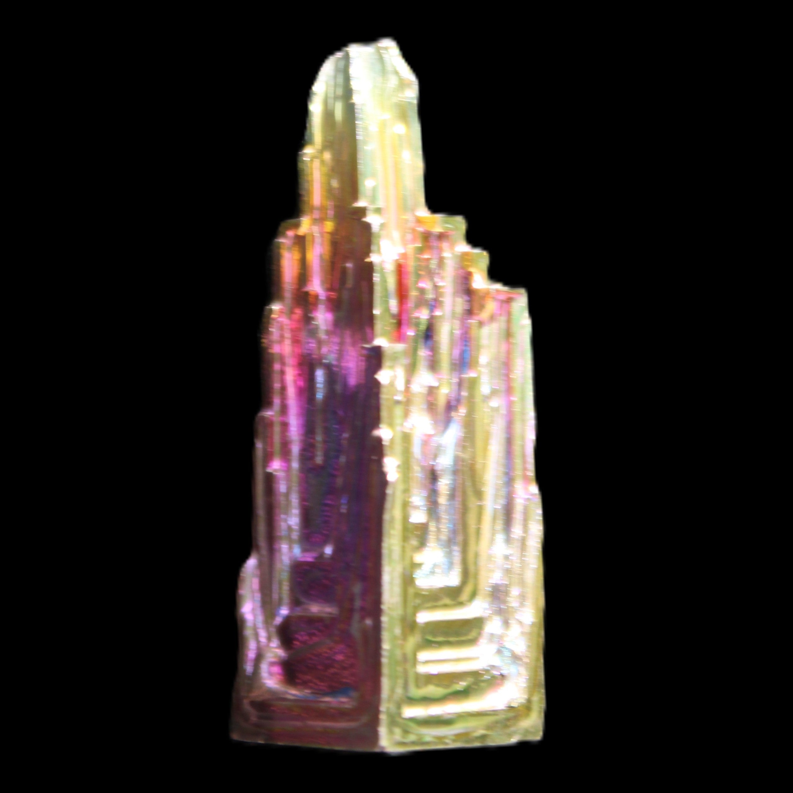 Bismuth crystal 45mm 28.6g in sunlight - Rocks and Things Store