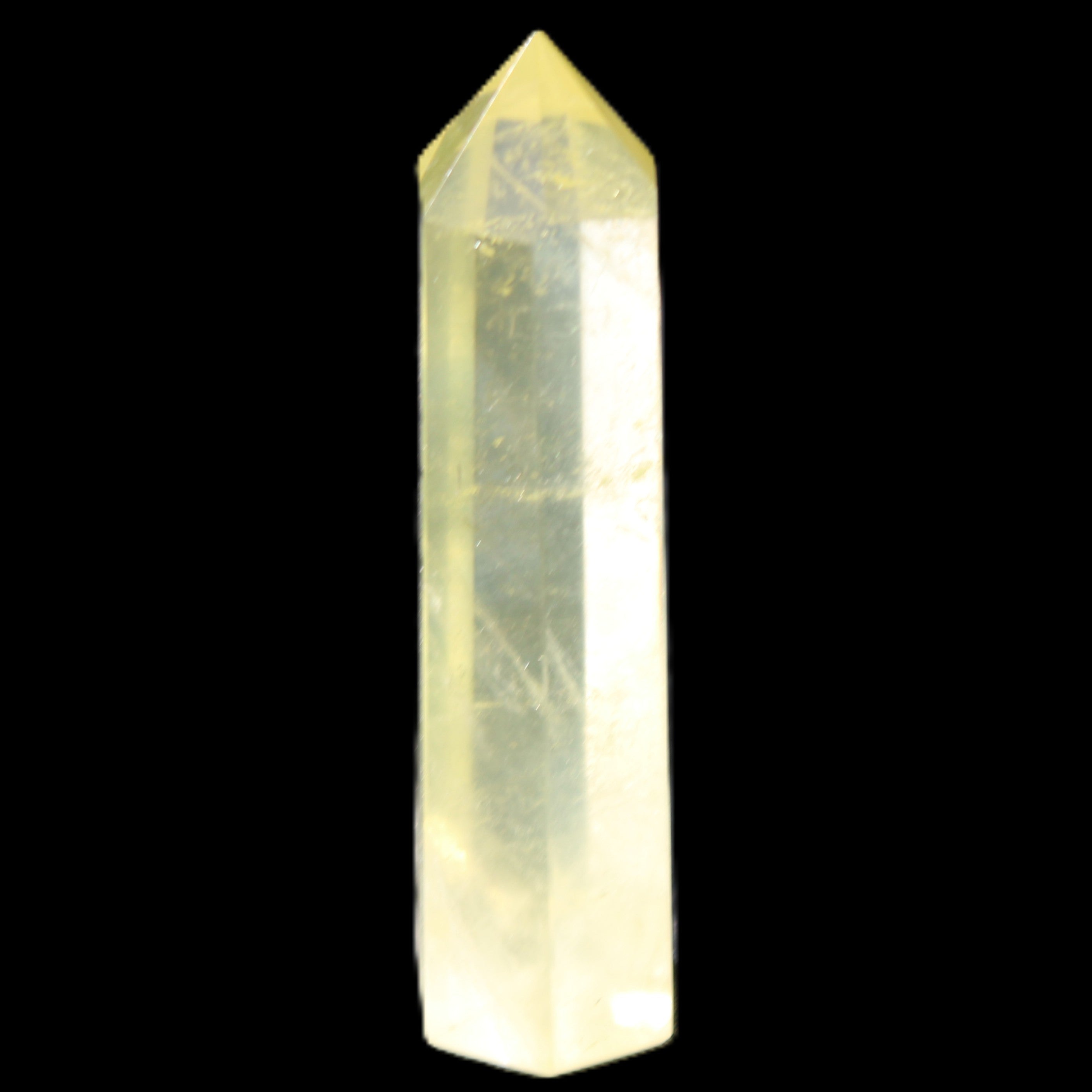 Citrine wand 60mm 26.6g in sunlight - Rocks and Things Store