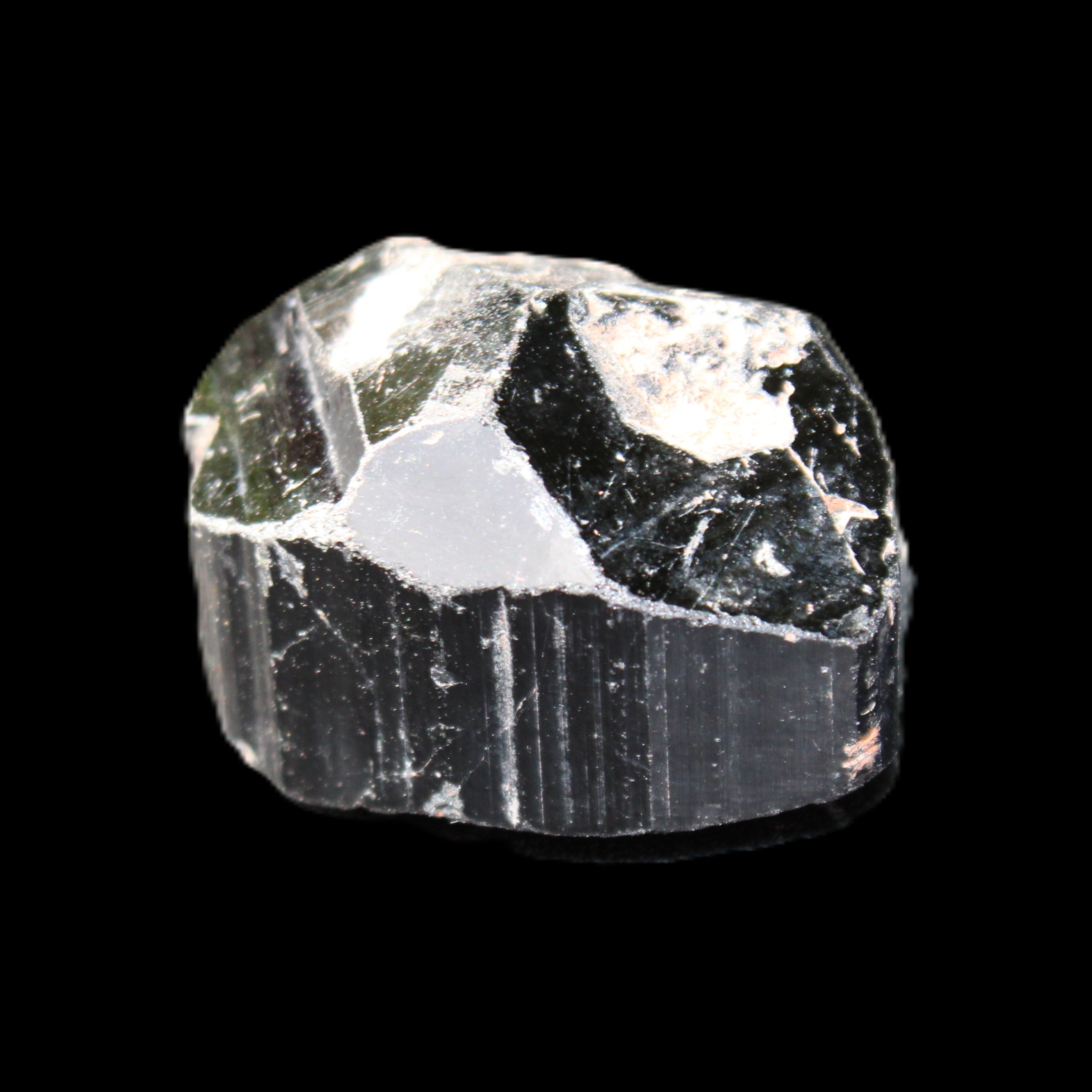 Black Tourmaline terminated crystal 32*21*18mm 24g in sunlight - Rocks and Things Store