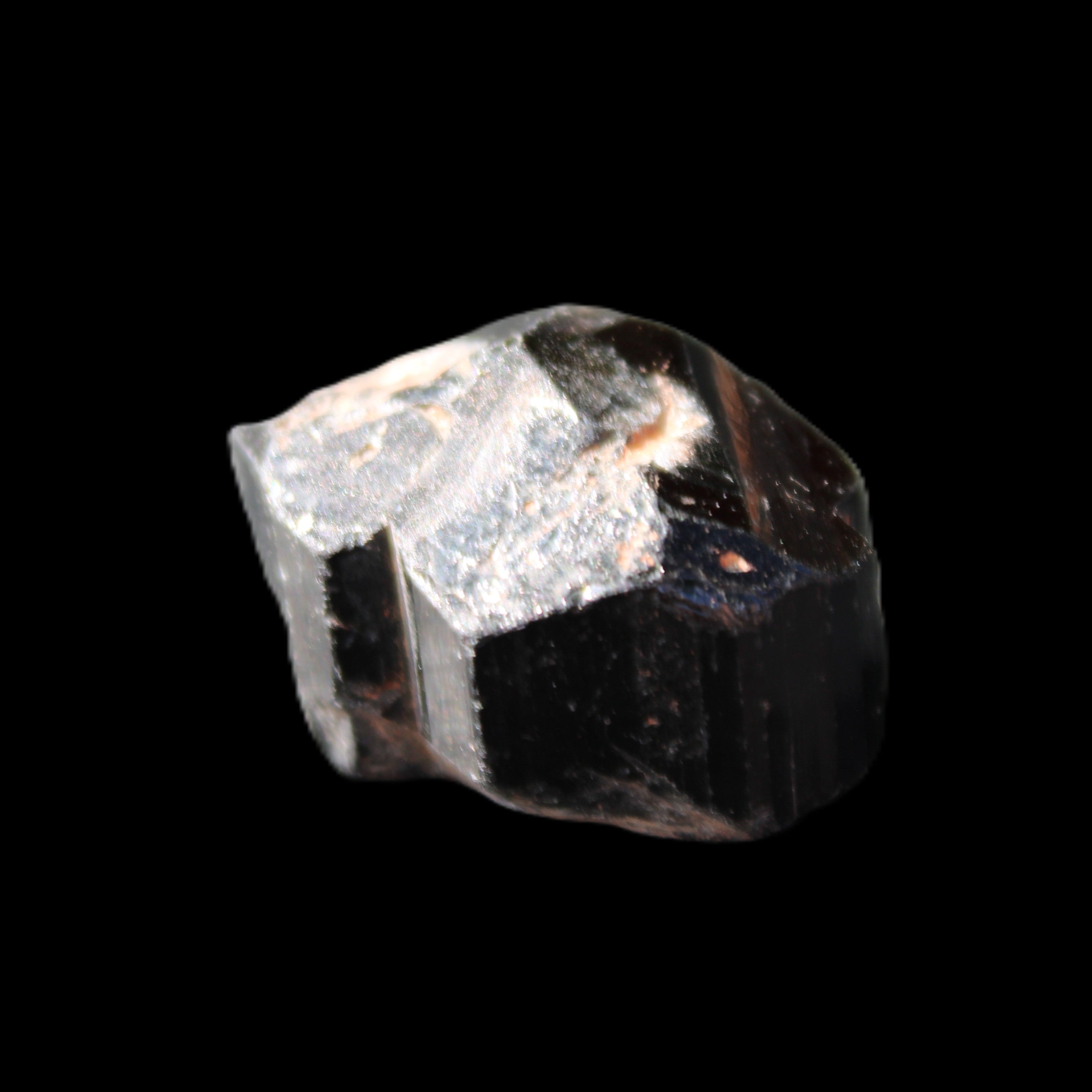 Black Tourmaline terminated crystal 32*21*18mm 24g in sunlight - Rocks and Things Store