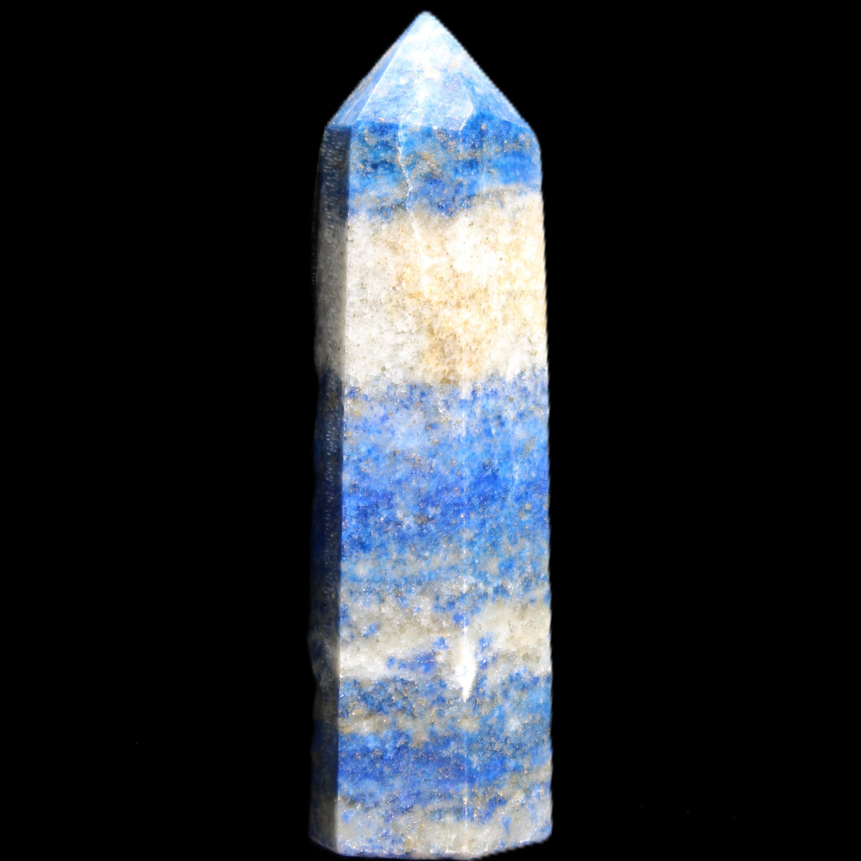 Lapis Lazuli wand 56mm 26g in sunlight - Rocks and Things Store