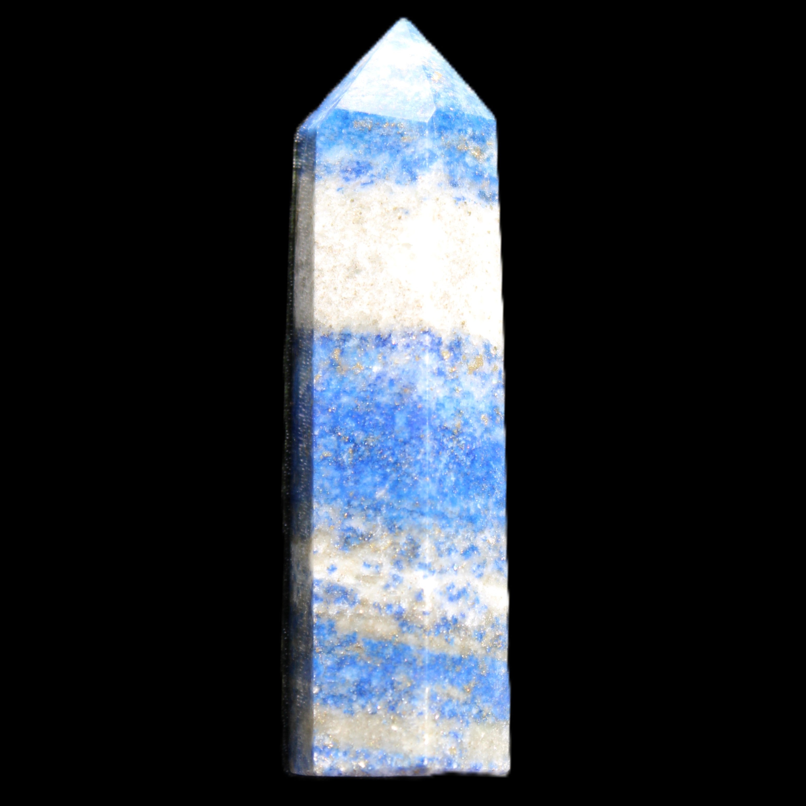 Lapis Lazuli wand 56mm 26g in sunlight - Rocks and Things Store