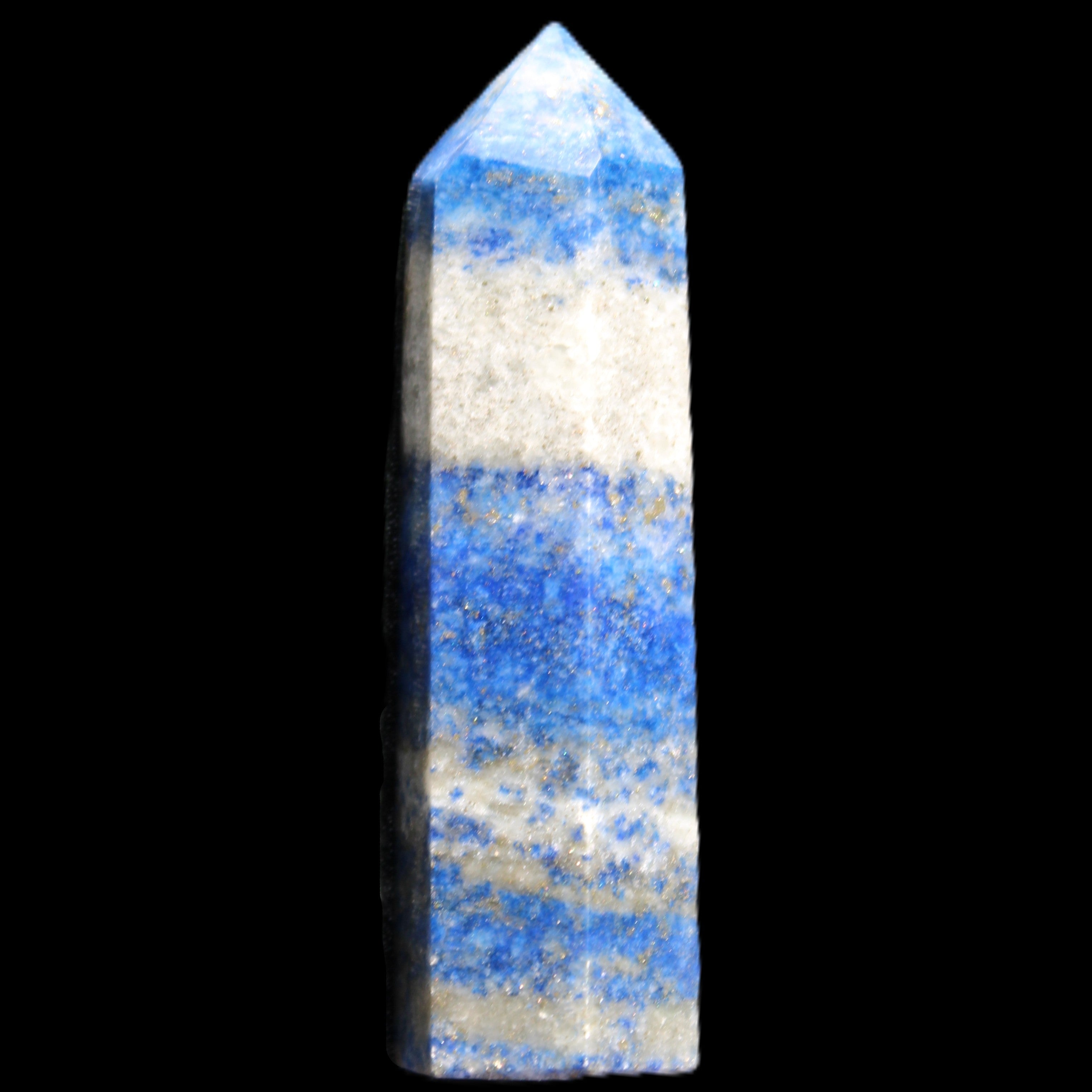 Lapis Lazuli wand 56mm 26g in sunlight - Rocks and Things Store