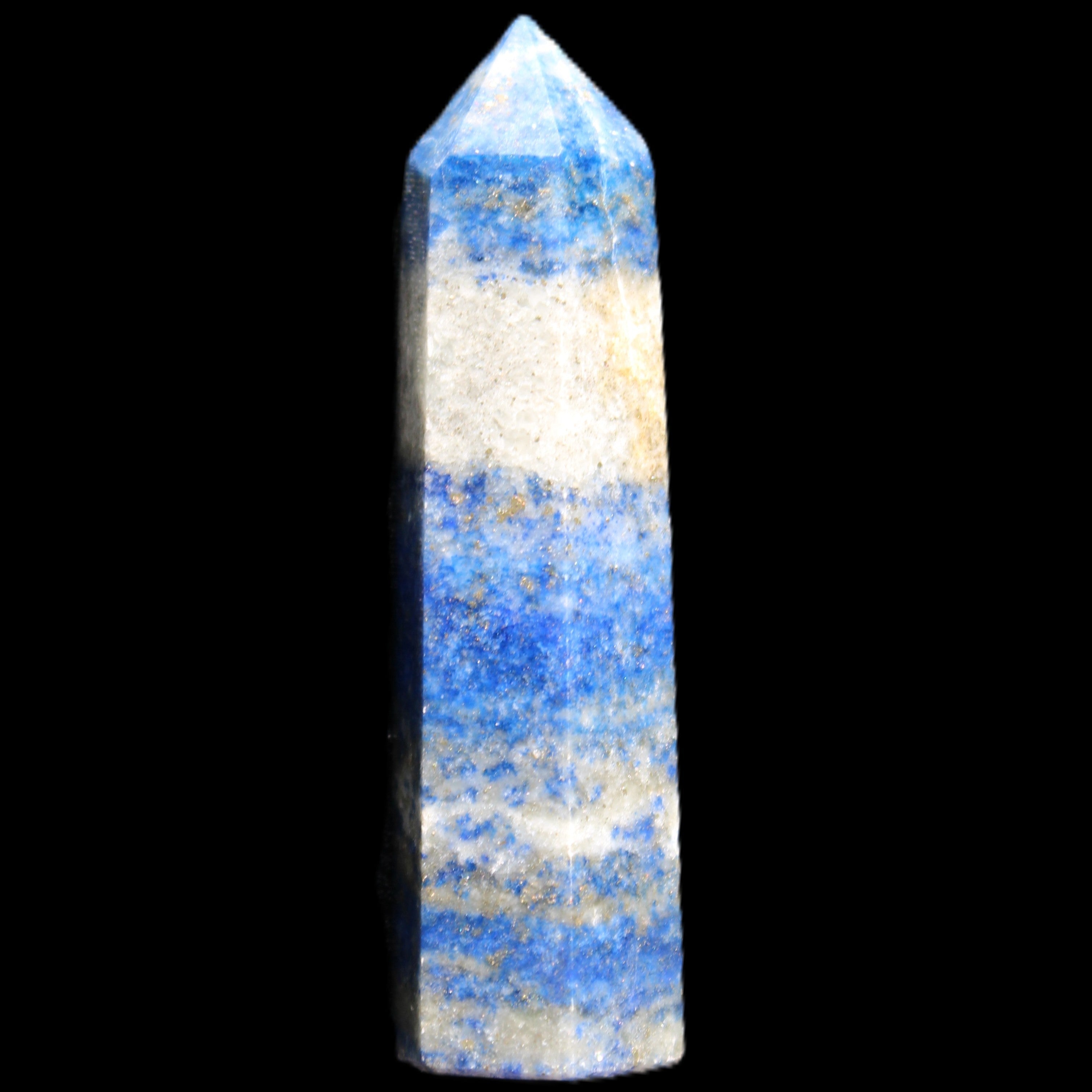 Lapis Lazuli wand 56mm 26g in sunlight - Rocks and Things Store