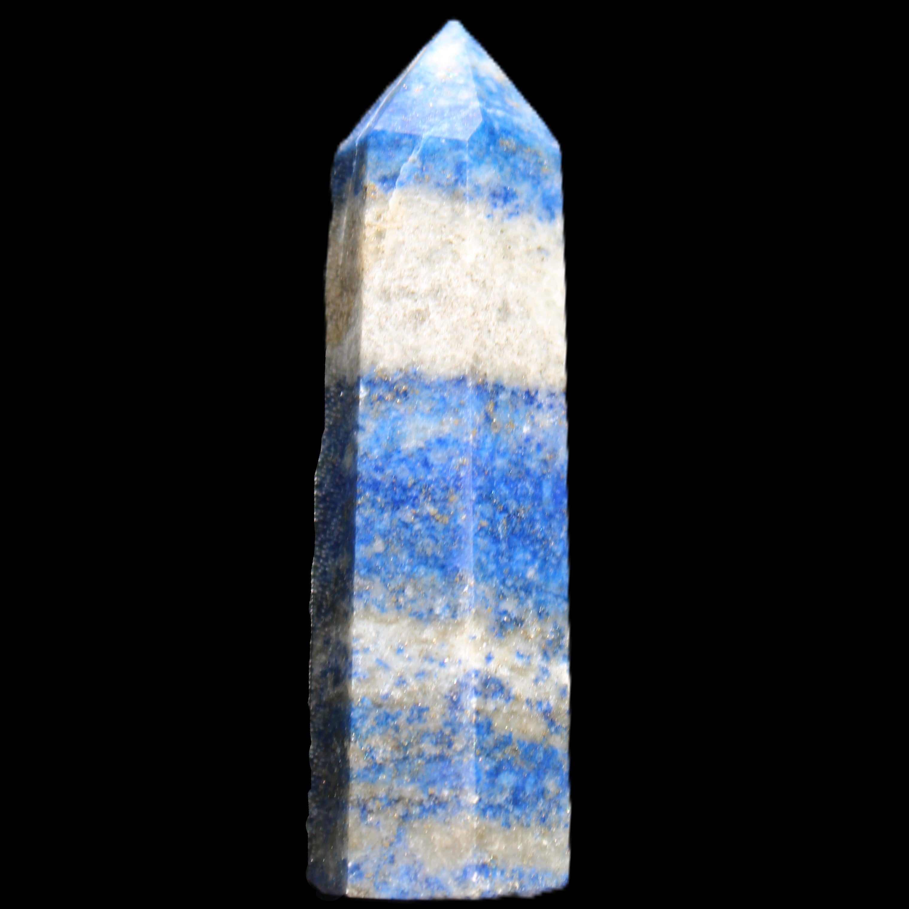 Lapis Lazuli wand 56mm 26g in sunlight - Rocks and Things Store