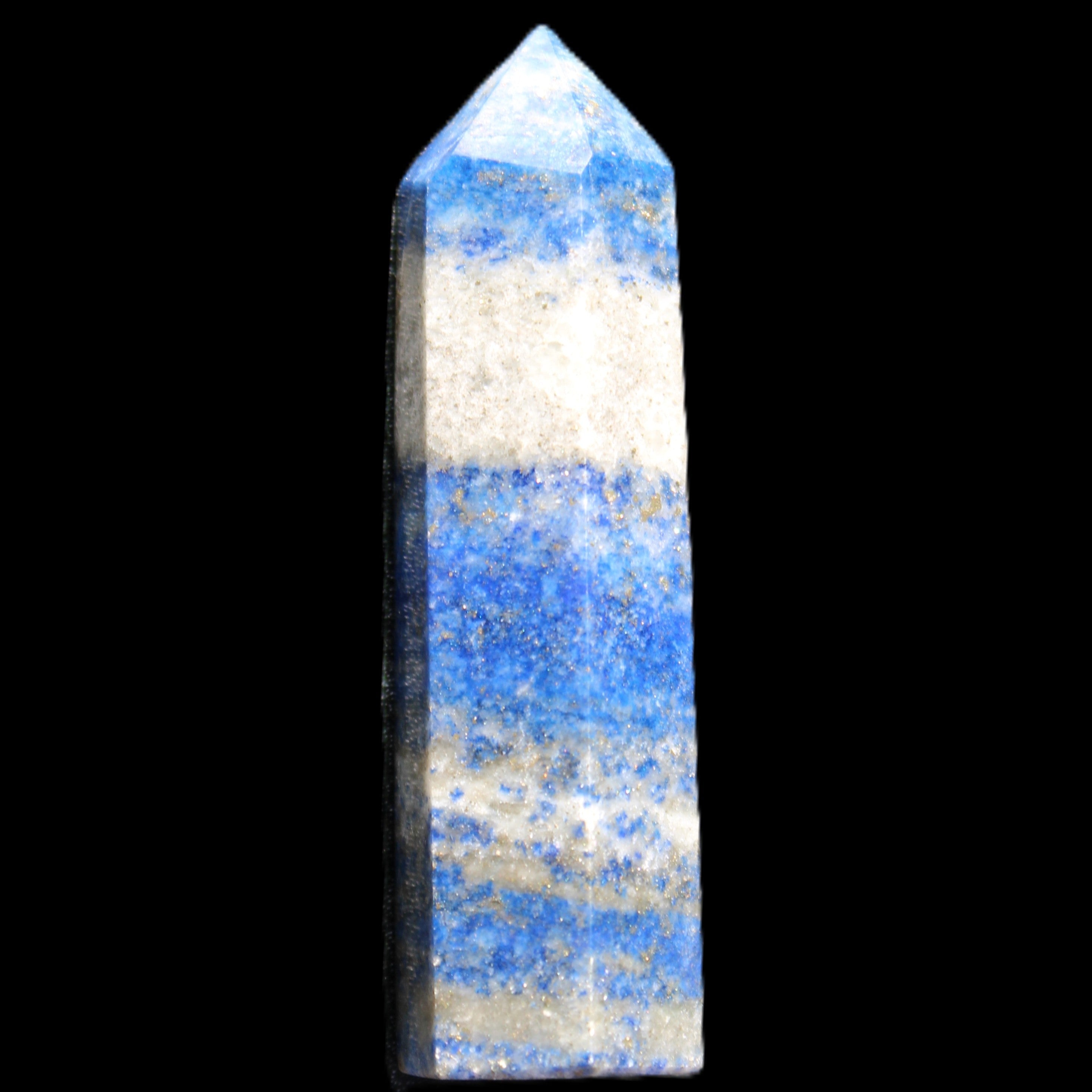 Lapis Lazuli wand 56mm 26g in sunlight - Rocks and Things Store